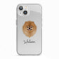 Pomeranian Personalised iPhone 13 TPU Impact Case with White Edges