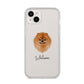 Pomeranian Personalised iPhone 14 Plus Clear Tough Case Starlight