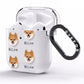 Pomsky Icon with Name AirPods Clear Case Side Image