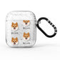 Pomsky Icon with Name AirPods Glitter Case