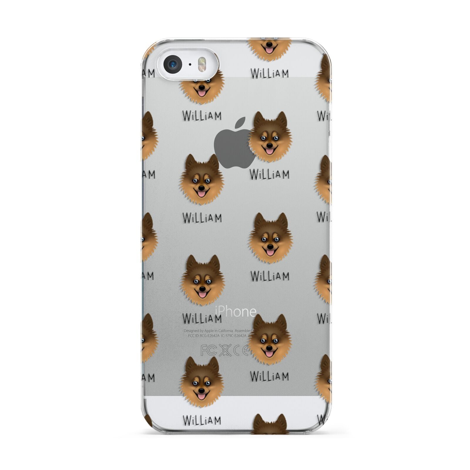 Pomsky Icon with Name Apple iPhone 5 Case