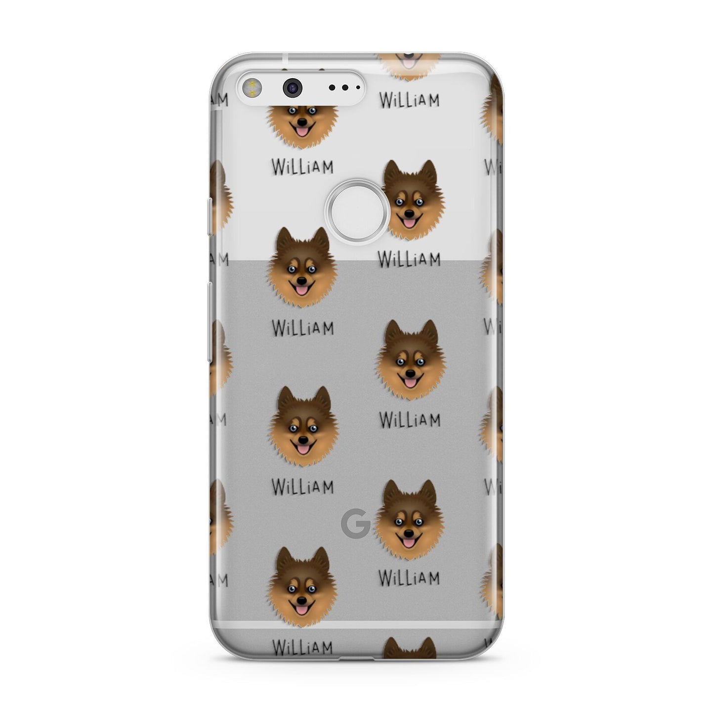 Pomsky Icon with Name Google Pixel Case