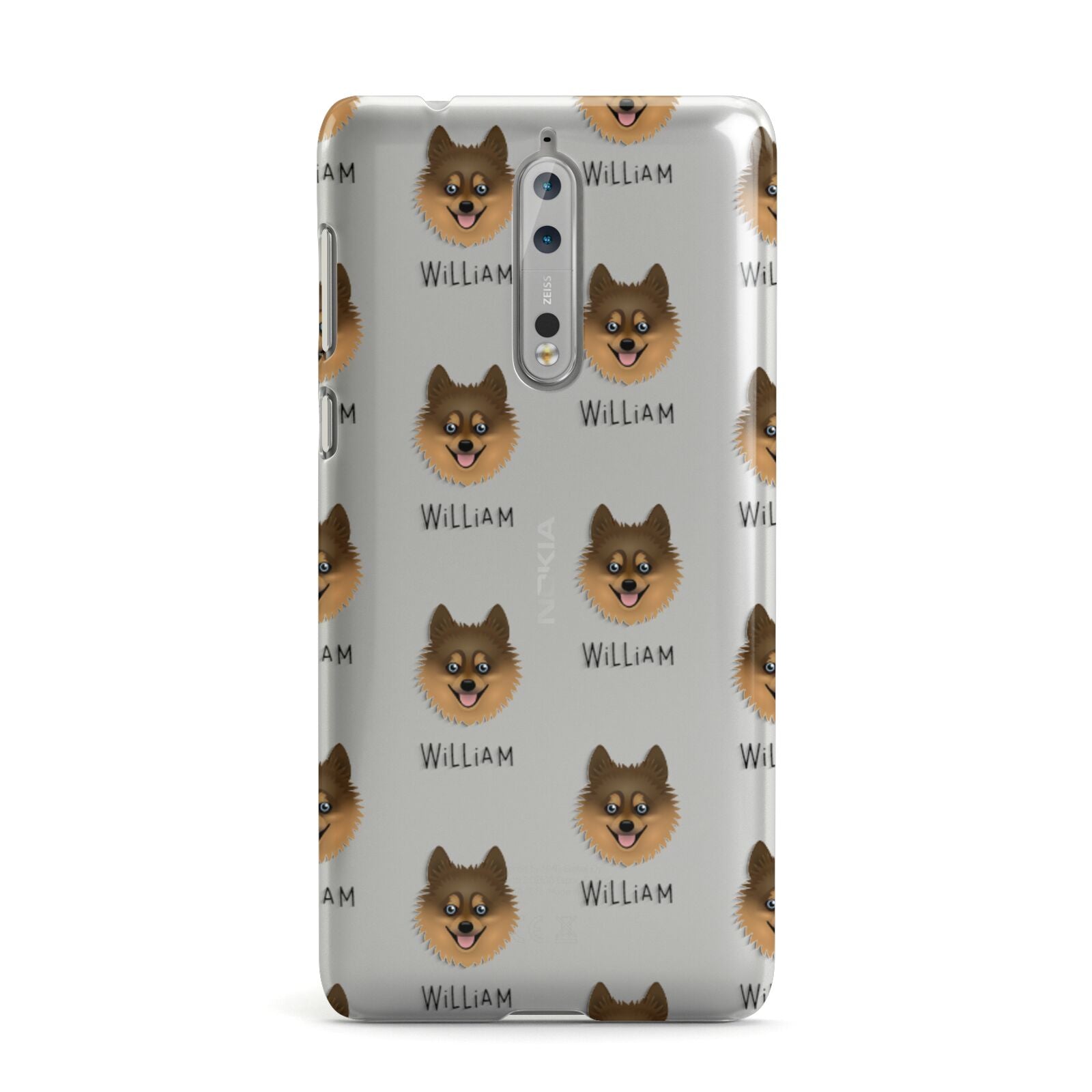 Pomsky Icon with Name Nokia Case