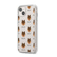 Pomsky Icon with Name iPhone 14 Plus Clear Tough Case Starlight Angled Image