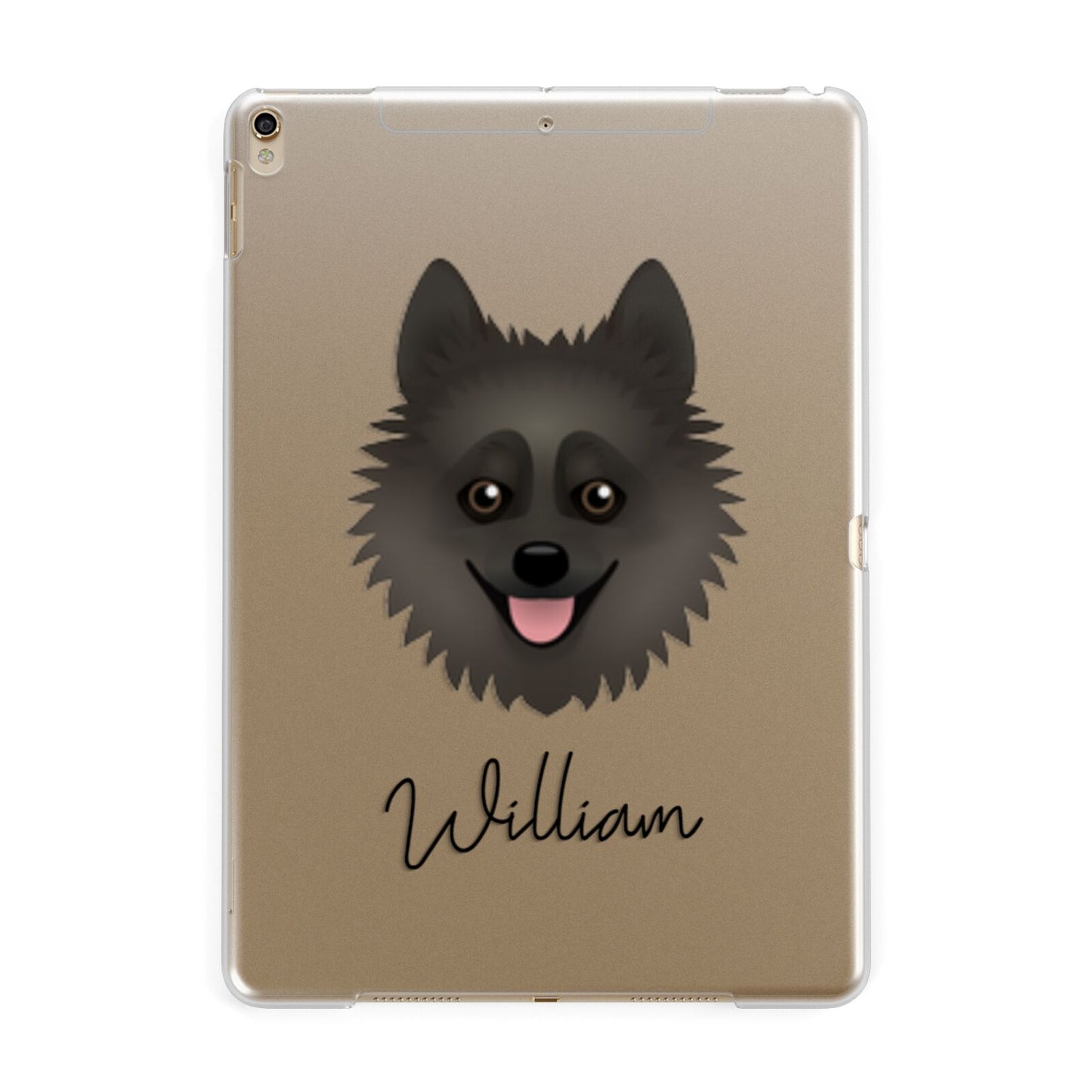 Pomsky Personalised Apple iPad Gold Case