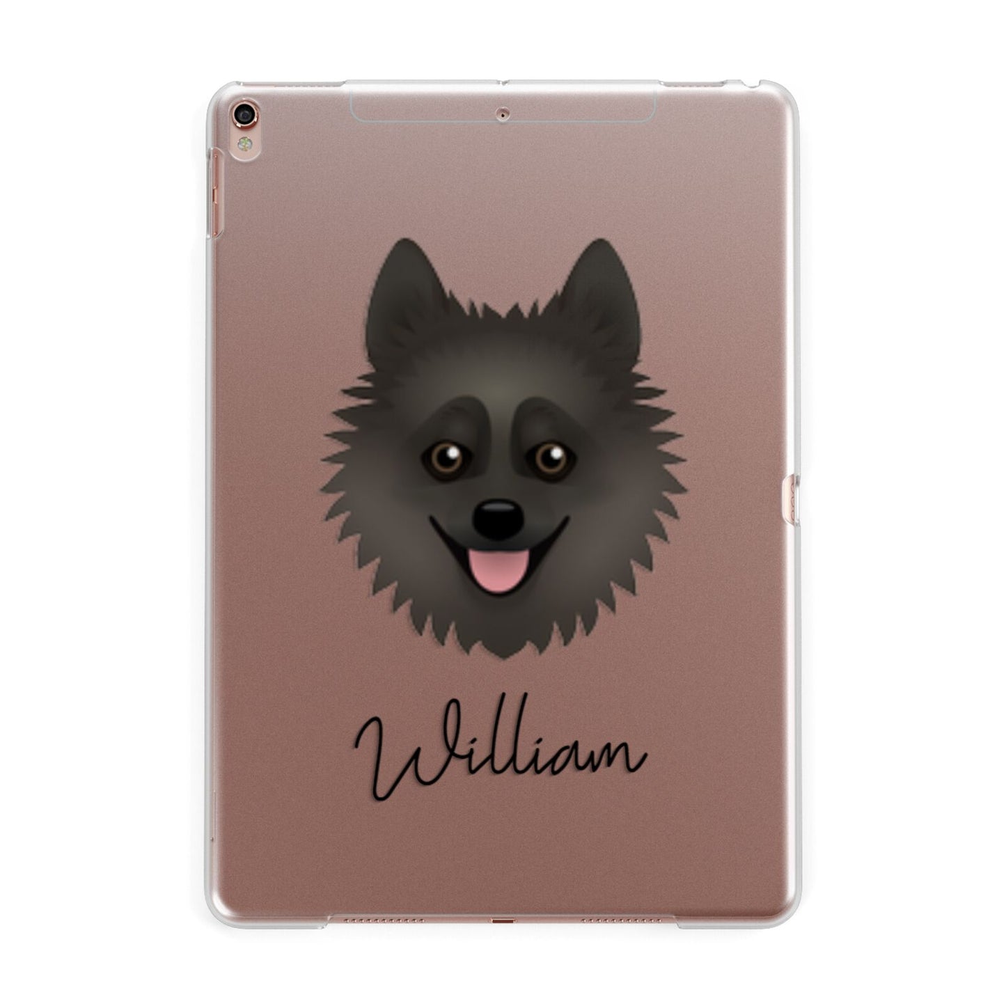 Pomsky Personalised Apple iPad Rose Gold Case