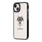 Pomsky Personalised iPhone 13 Black Impact Case Side Angle on Silver phone