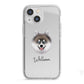 Pomsky Personalised iPhone 13 Mini TPU Impact Case with White Edges