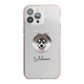 Pomsky Personalised iPhone 13 Pro Max TPU Impact Case with Pink Edges