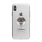 Pomsky Personalised iPhone X Bumper Case on Silver iPhone Alternative Image 1