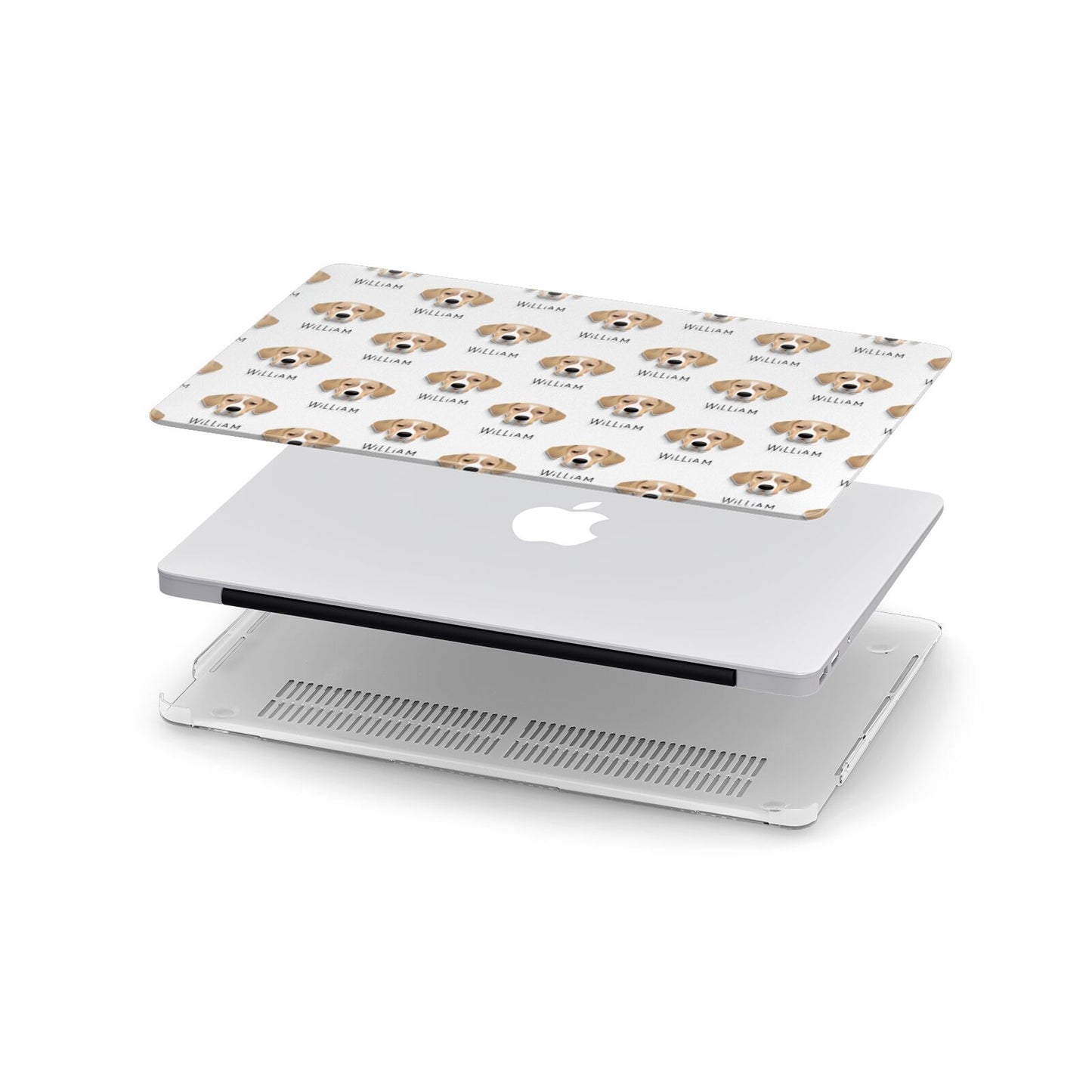 Portuguese Pointer Icon with Name Apple MacBook Case in Detail