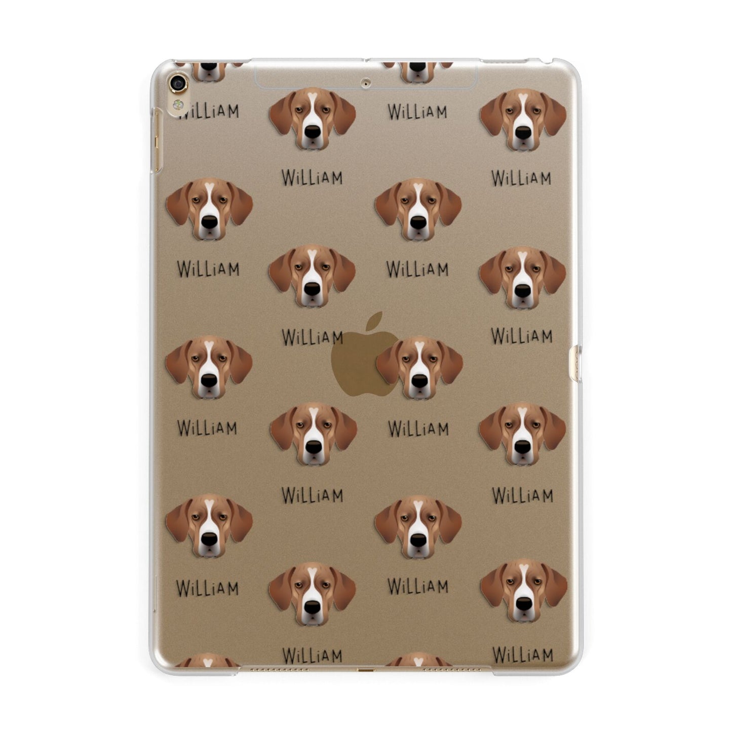 Portuguese Pointer Icon with Name Apple iPad Gold Case