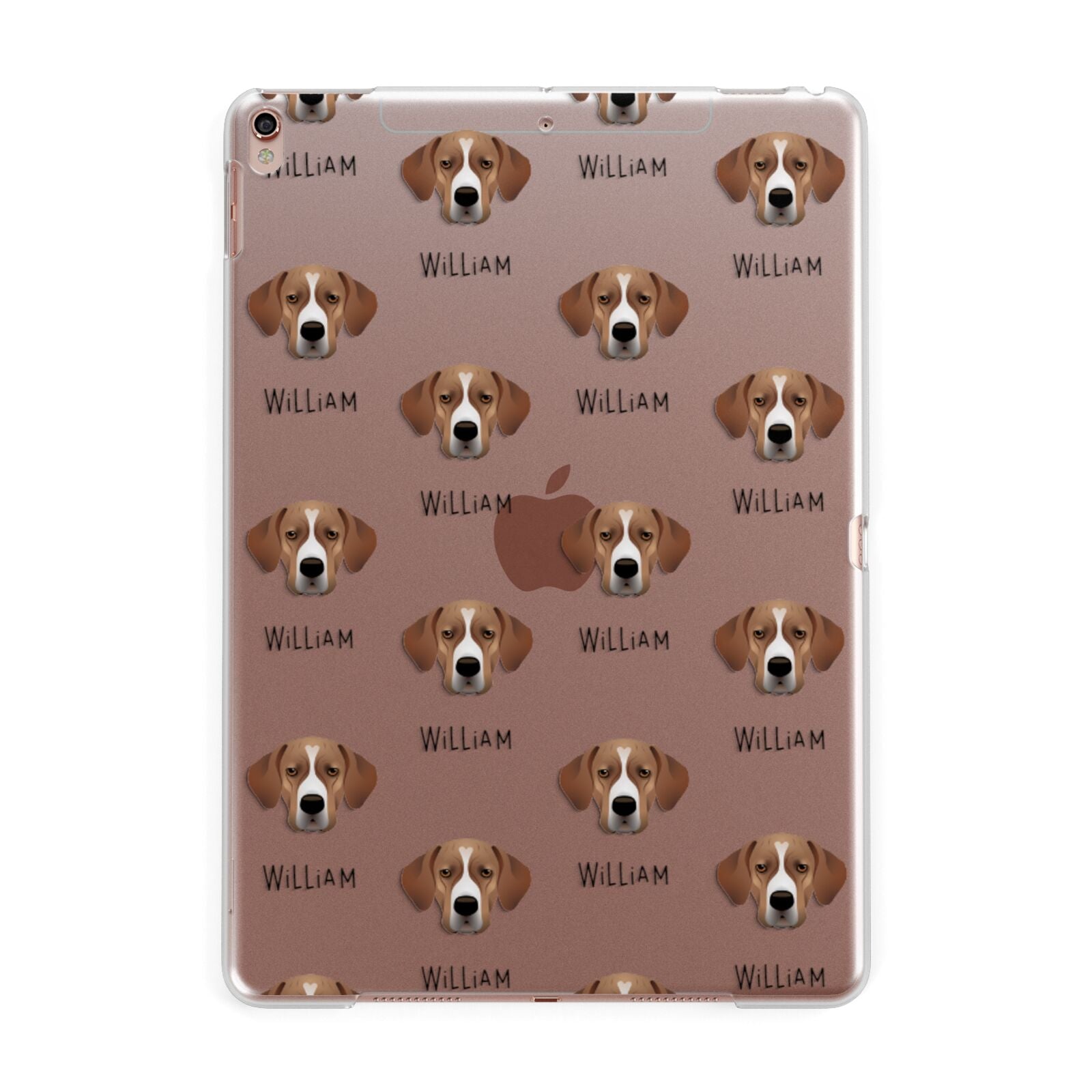 Portuguese Pointer Icon with Name Apple iPad Rose Gold Case