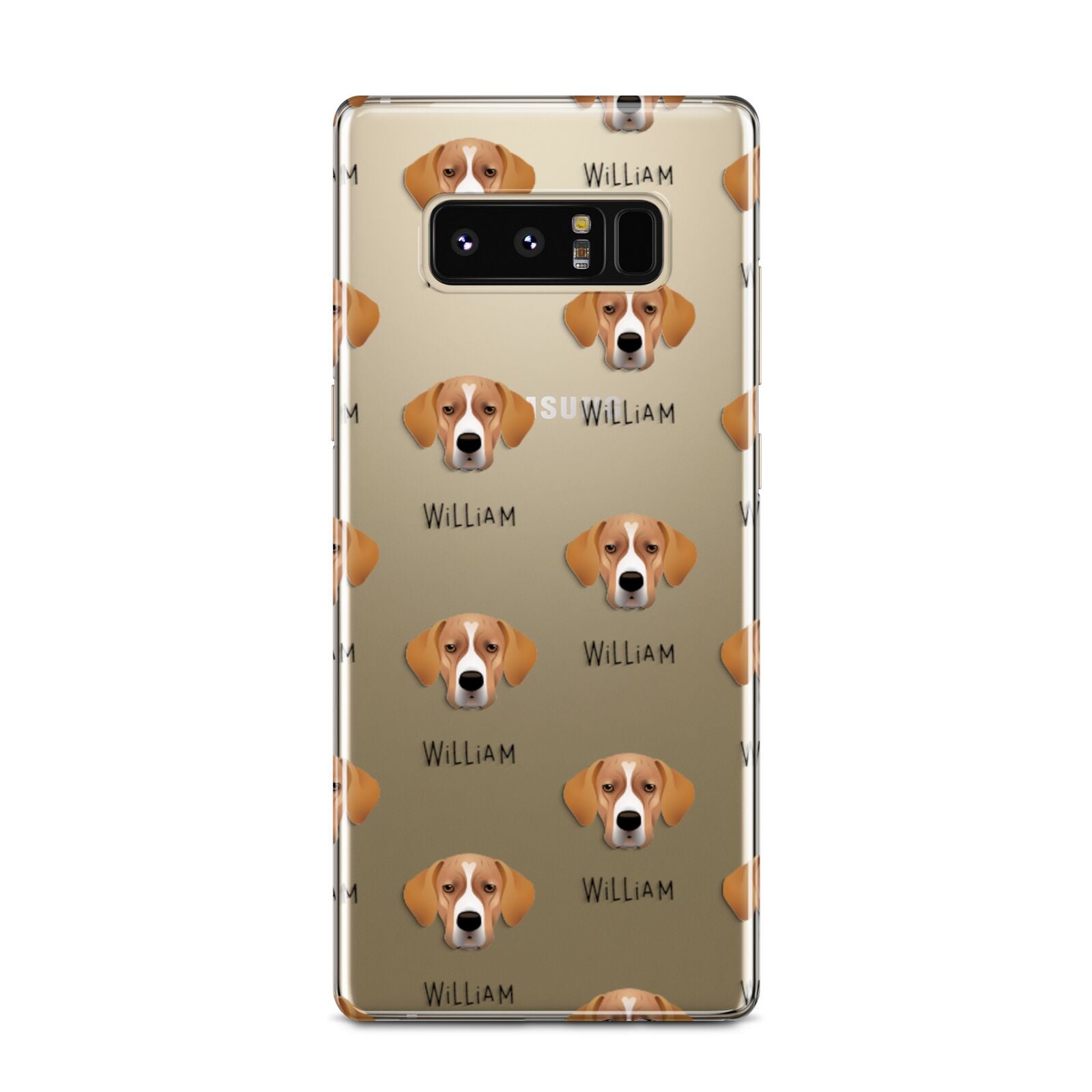Portuguese Pointer Icon with Name Samsung Galaxy Note 8 Case