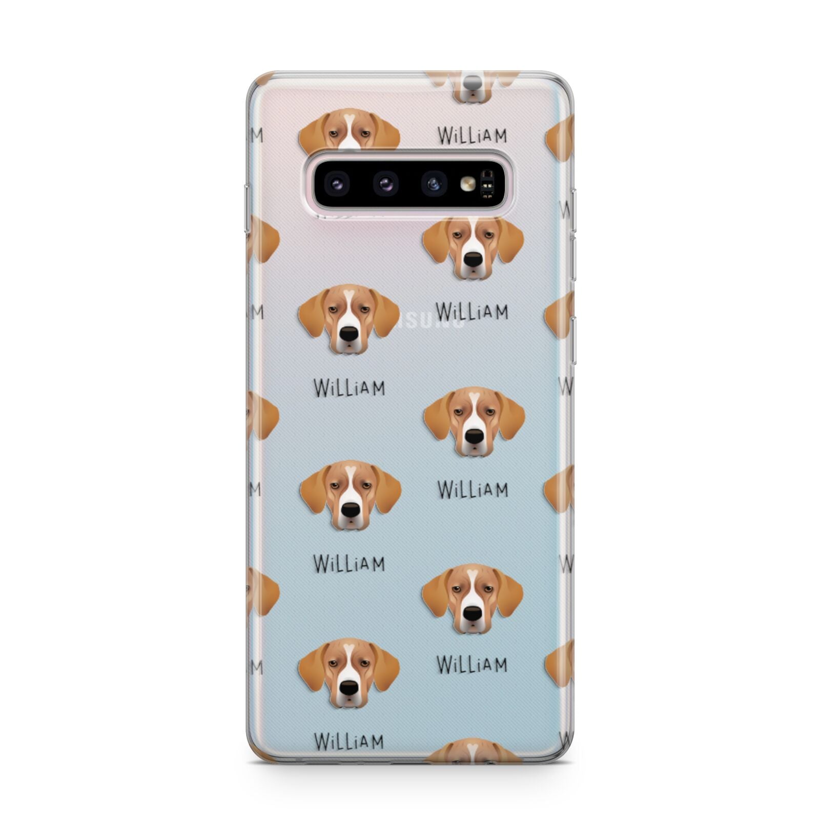 Portuguese Pointer Icon with Name Samsung Galaxy S10 Plus Case