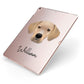 Portuguese Pointer Personalised Apple iPad Case on Rose Gold iPad Side View