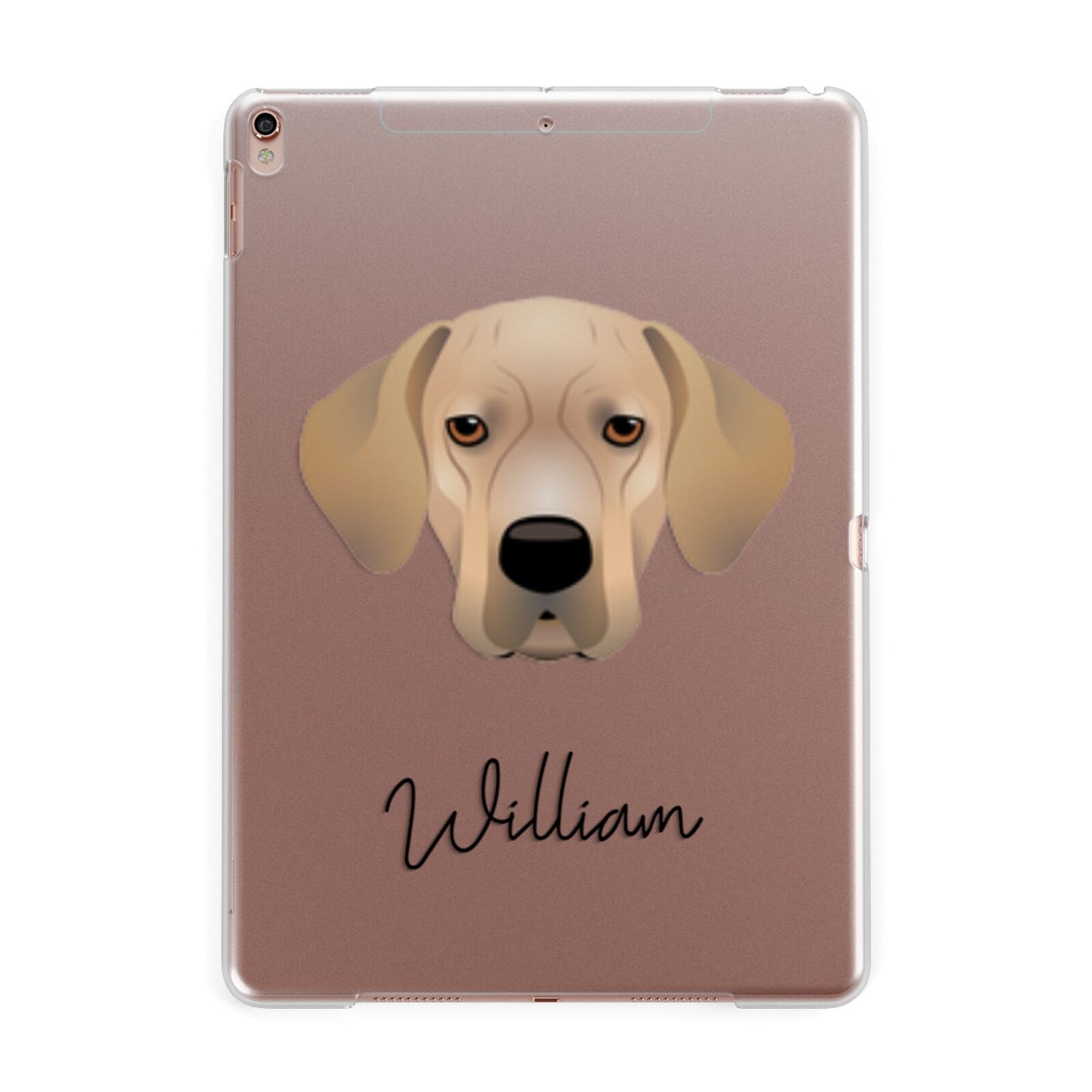 Portuguese Pointer Personalised Apple iPad Rose Gold Case