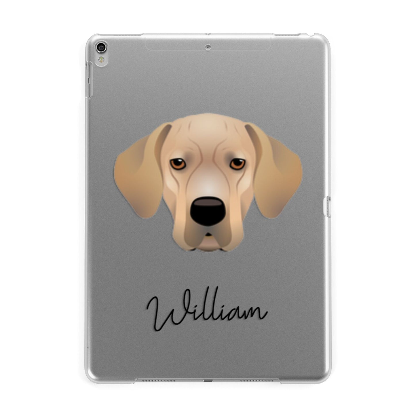 Portuguese Pointer Personalised Apple iPad Silver Case