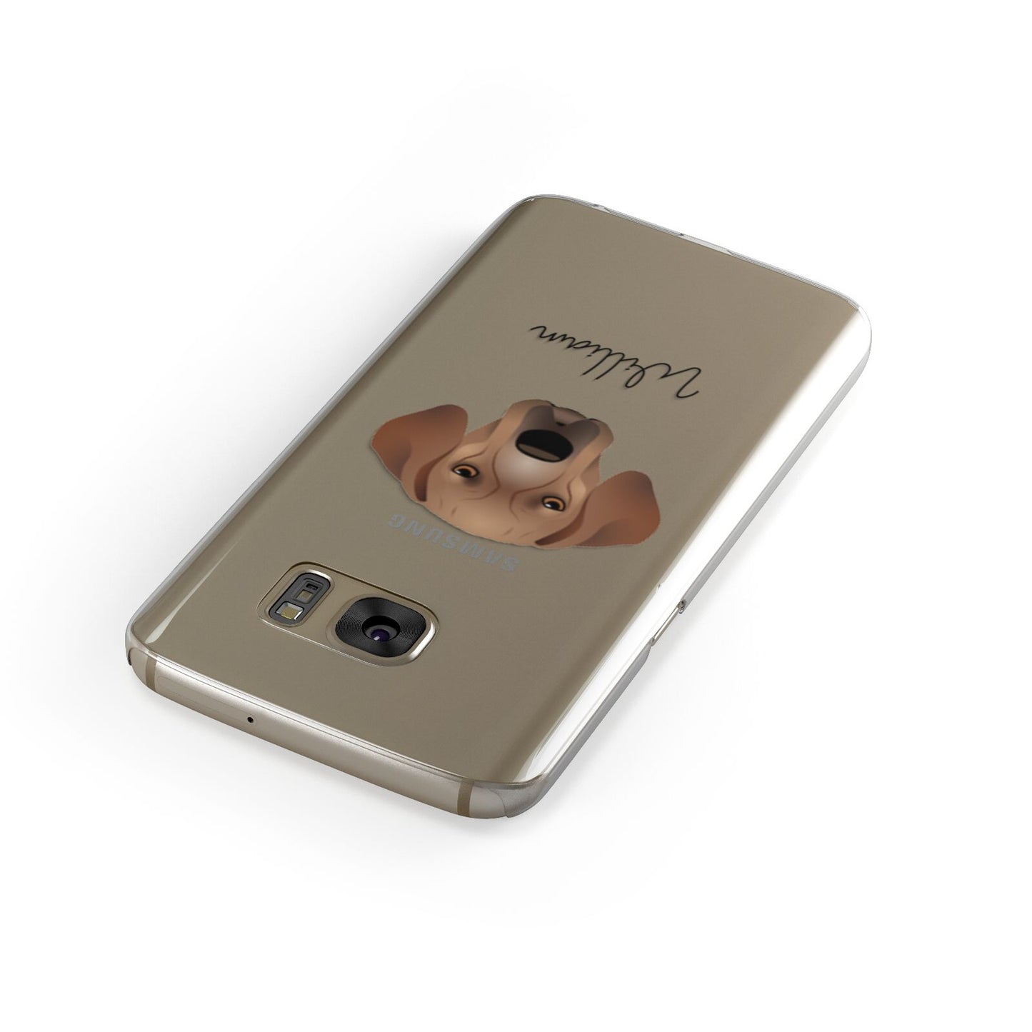 Portuguese Pointer Personalised Samsung Galaxy Case Front Close Up