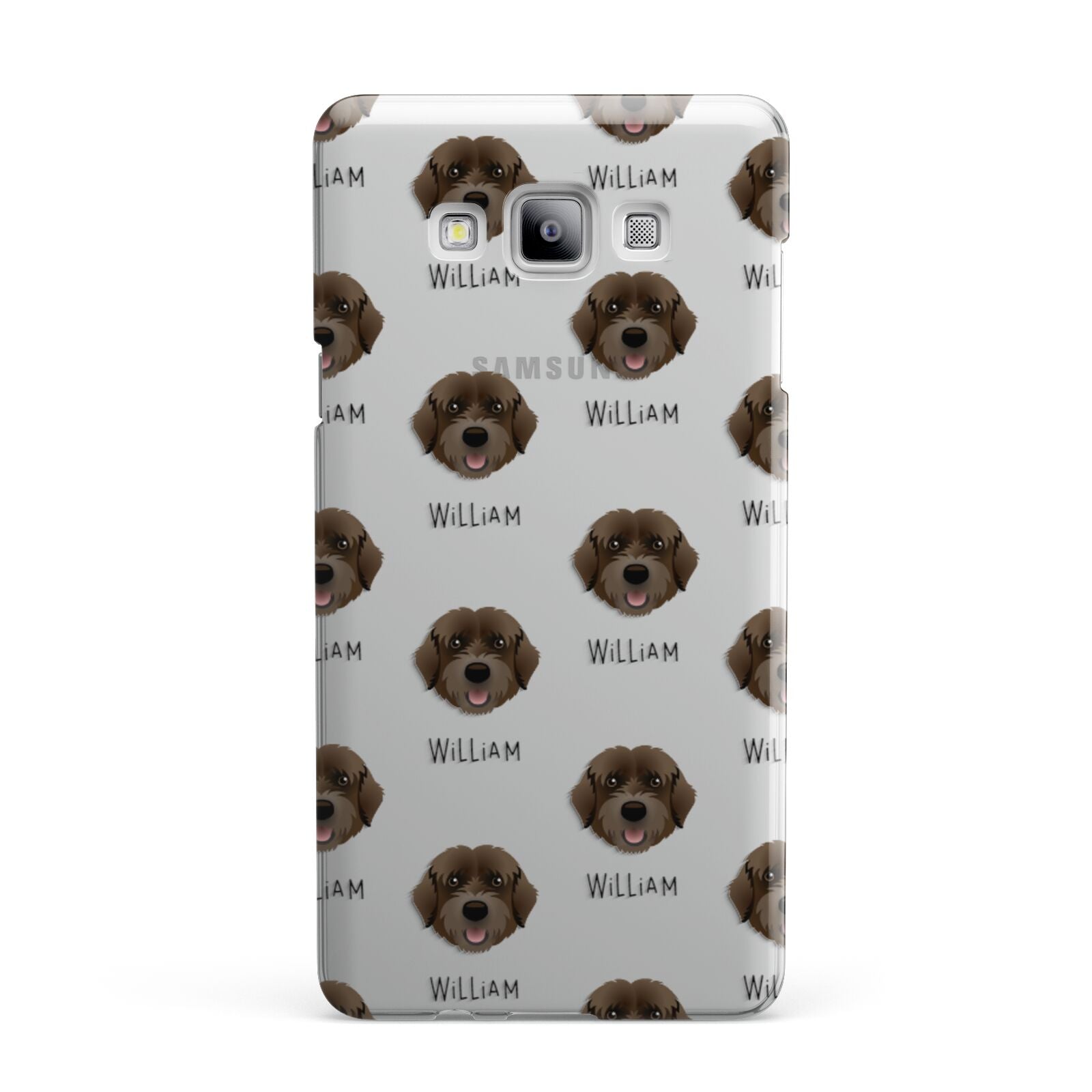 Portuguese Water Dog Icon with Name Samsung Galaxy A7 2015 Case