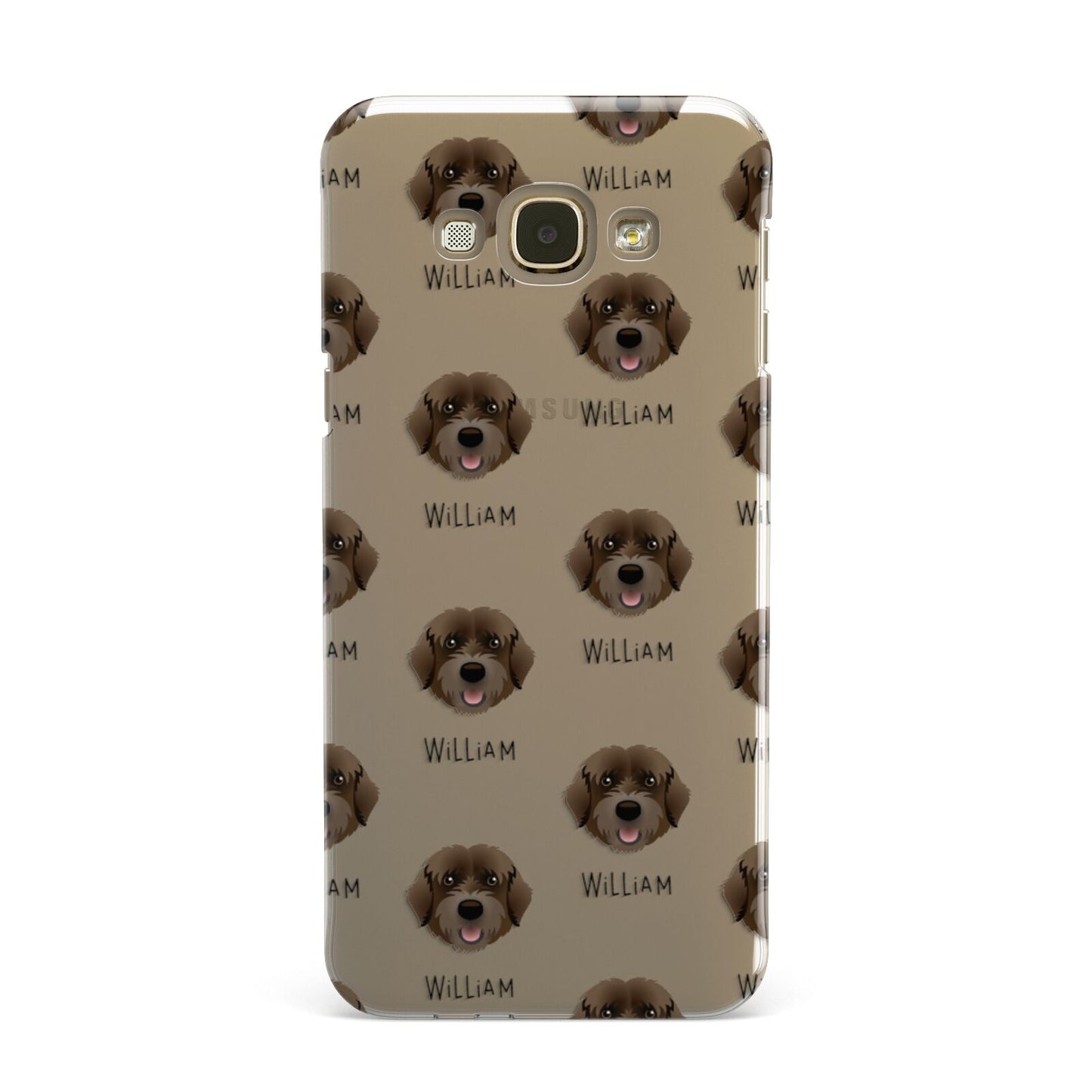 Portuguese Water Dog Icon with Name Samsung Galaxy A8 Case