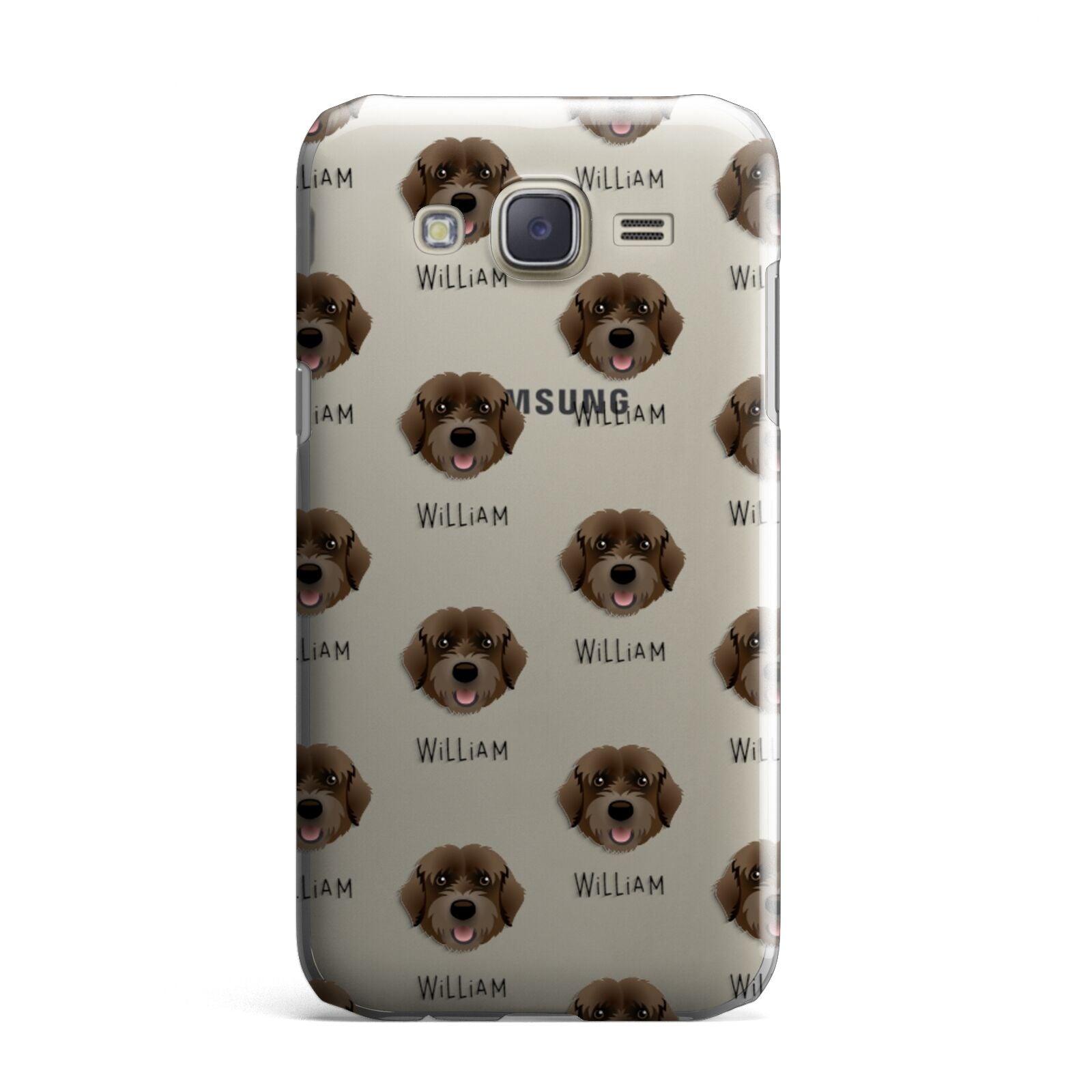 Portuguese Water Dog Icon with Name Samsung Galaxy J7 Case