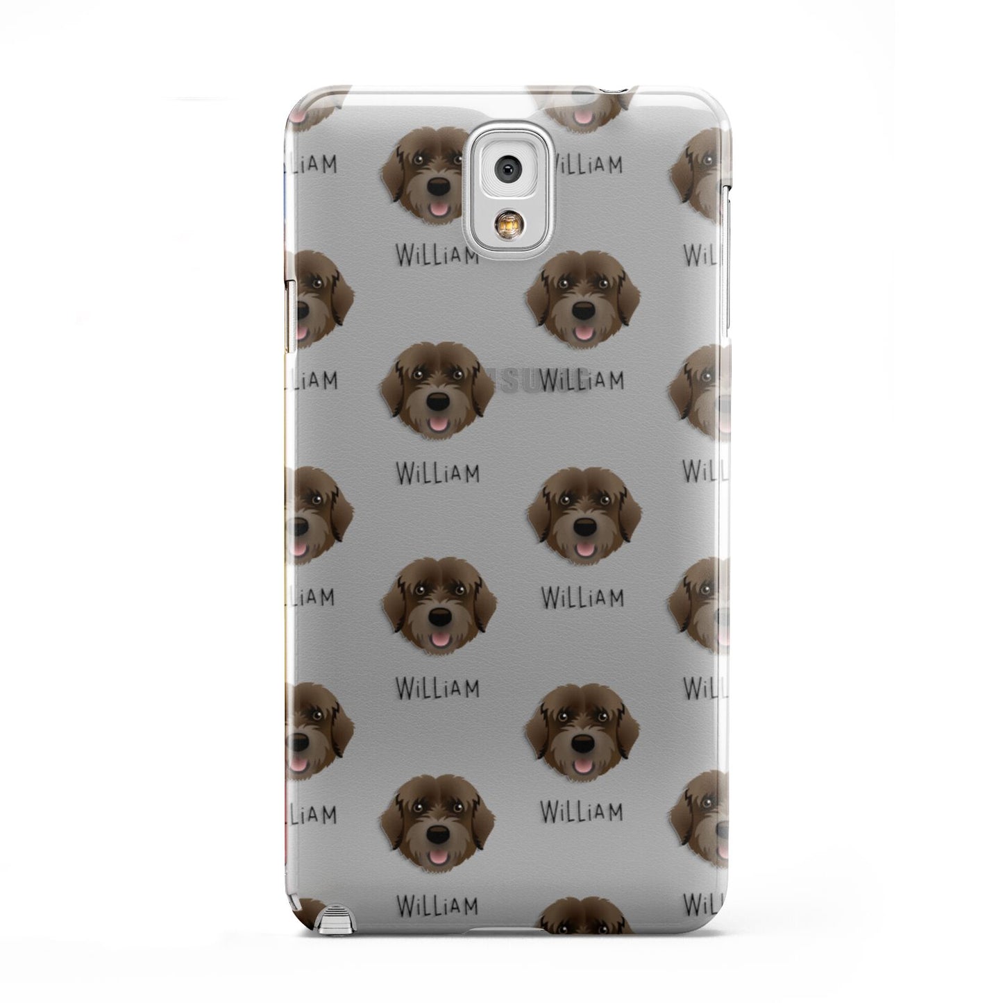 Portuguese Water Dog Icon with Name Samsung Galaxy Note 3 Case