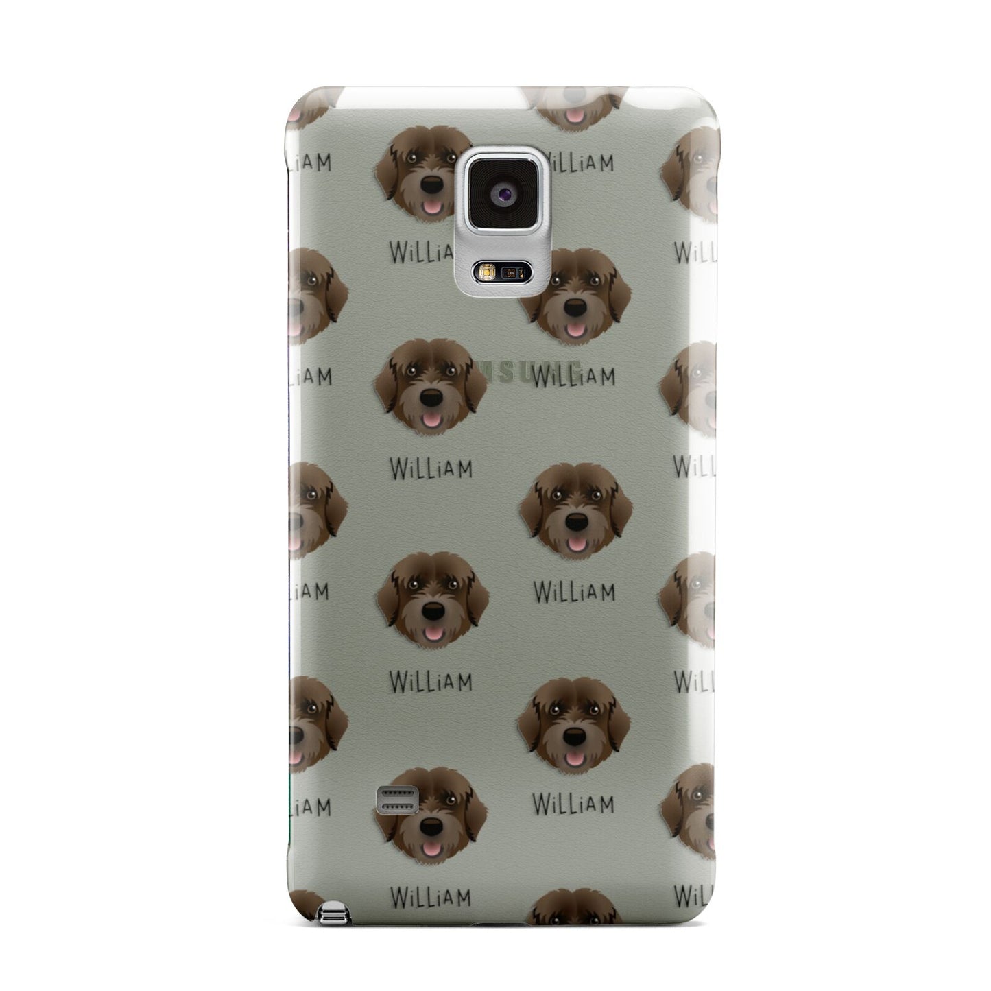 Portuguese Water Dog Icon with Name Samsung Galaxy Note 4 Case