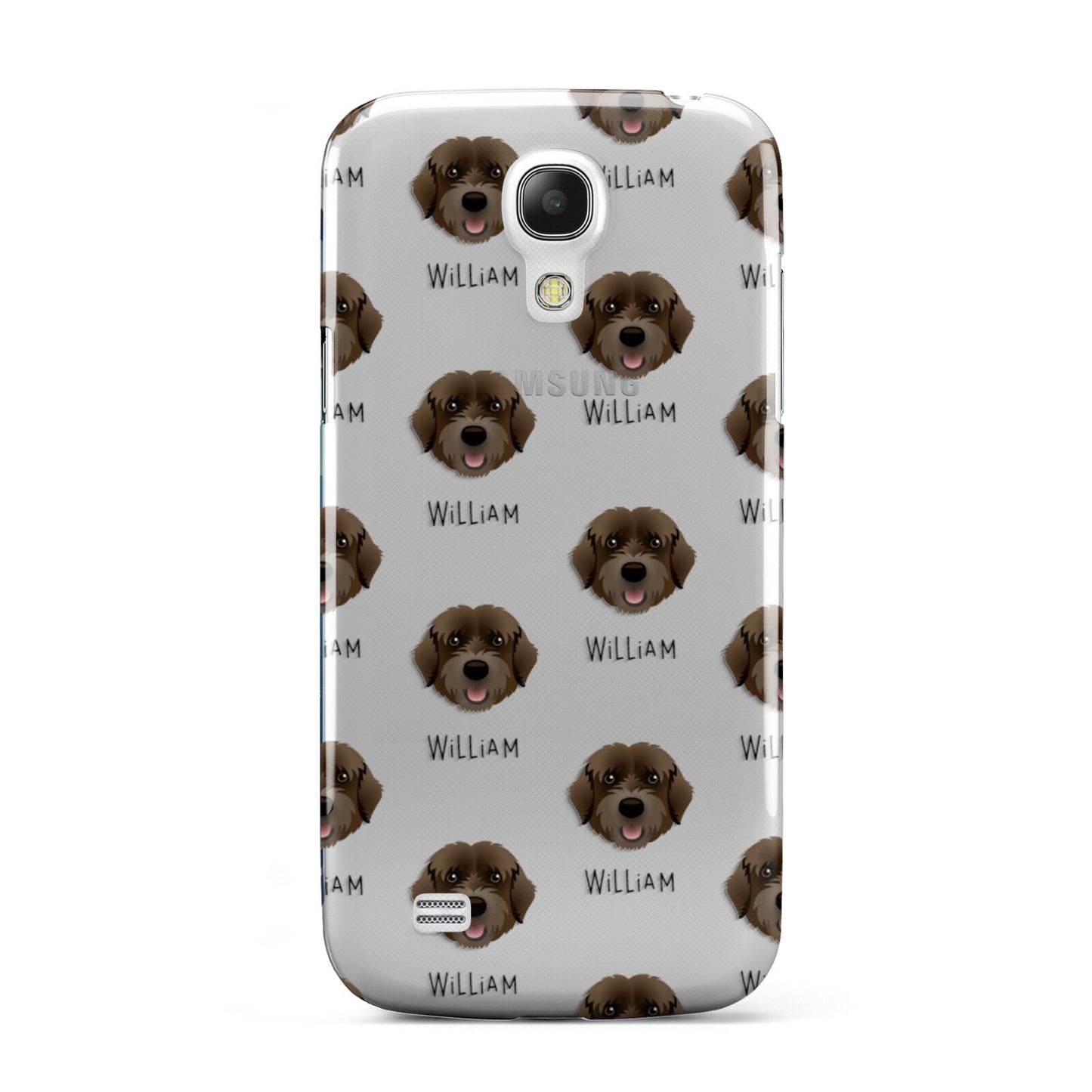 Portuguese Water Dog Icon with Name Samsung Galaxy S4 Mini Case