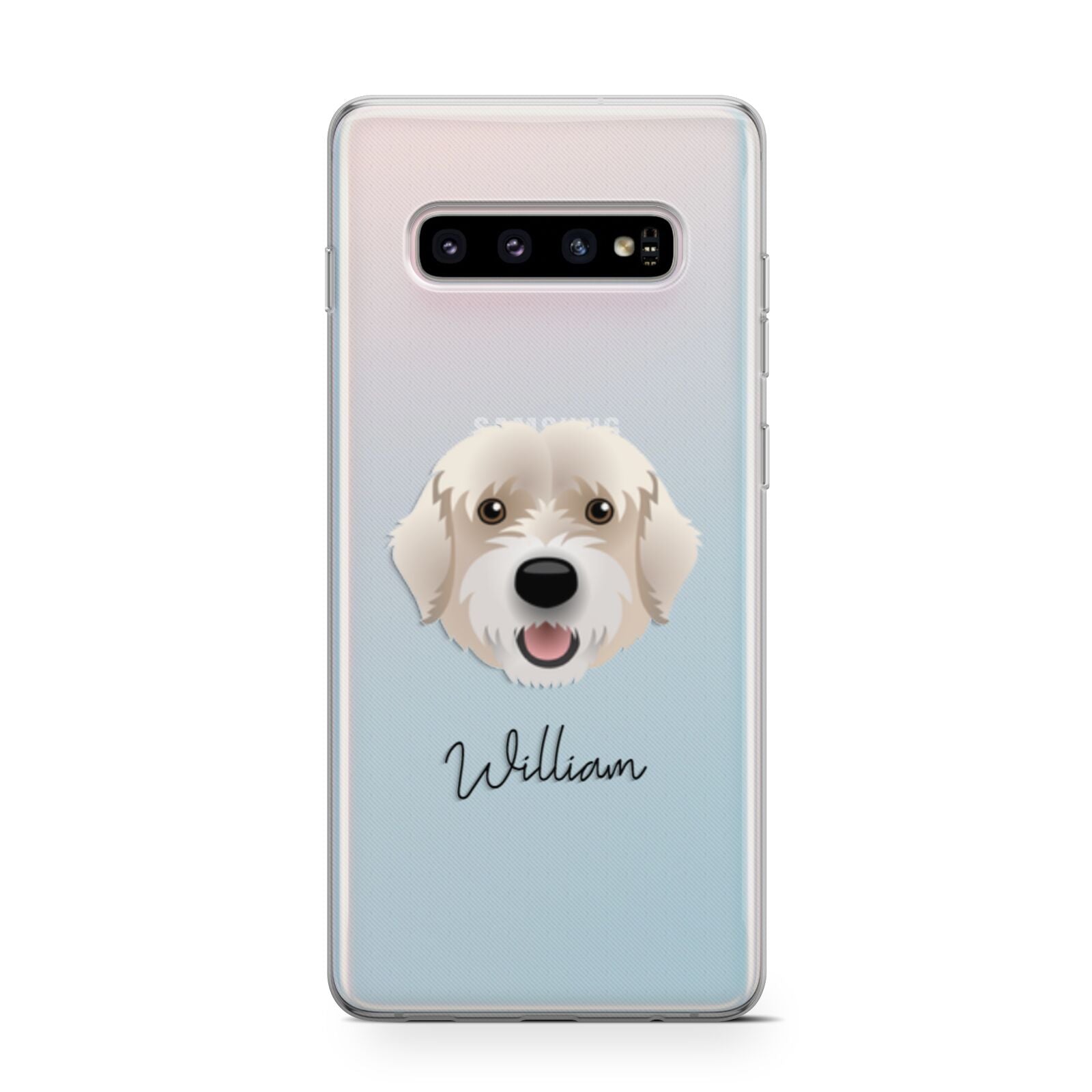 Portuguese Water Dog Personalised Samsung Galaxy S10 Case