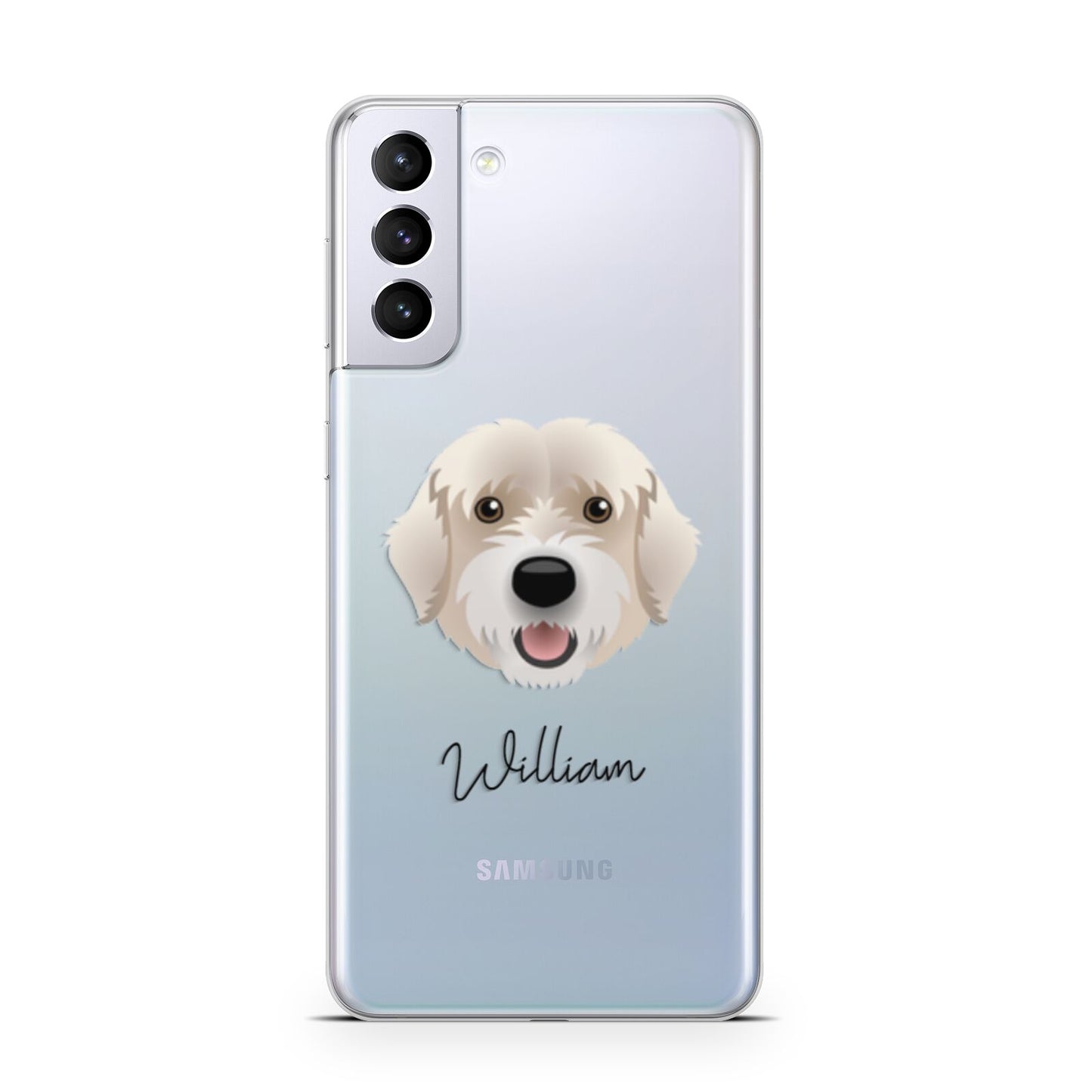 Portuguese Water Dog Personalised Samsung S21 Plus Phone Case