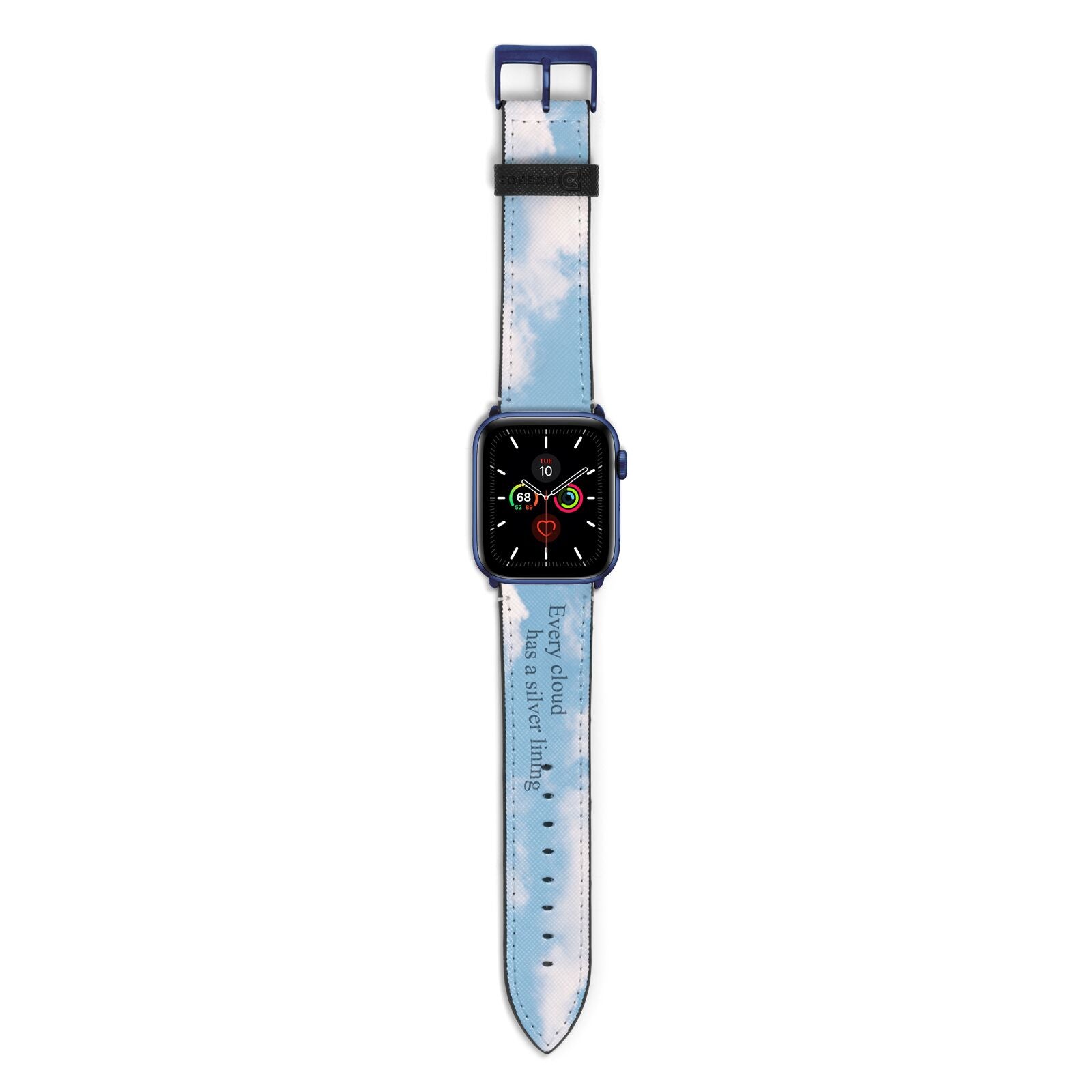 Positivity Apple Watch Strap with Blue Hardware