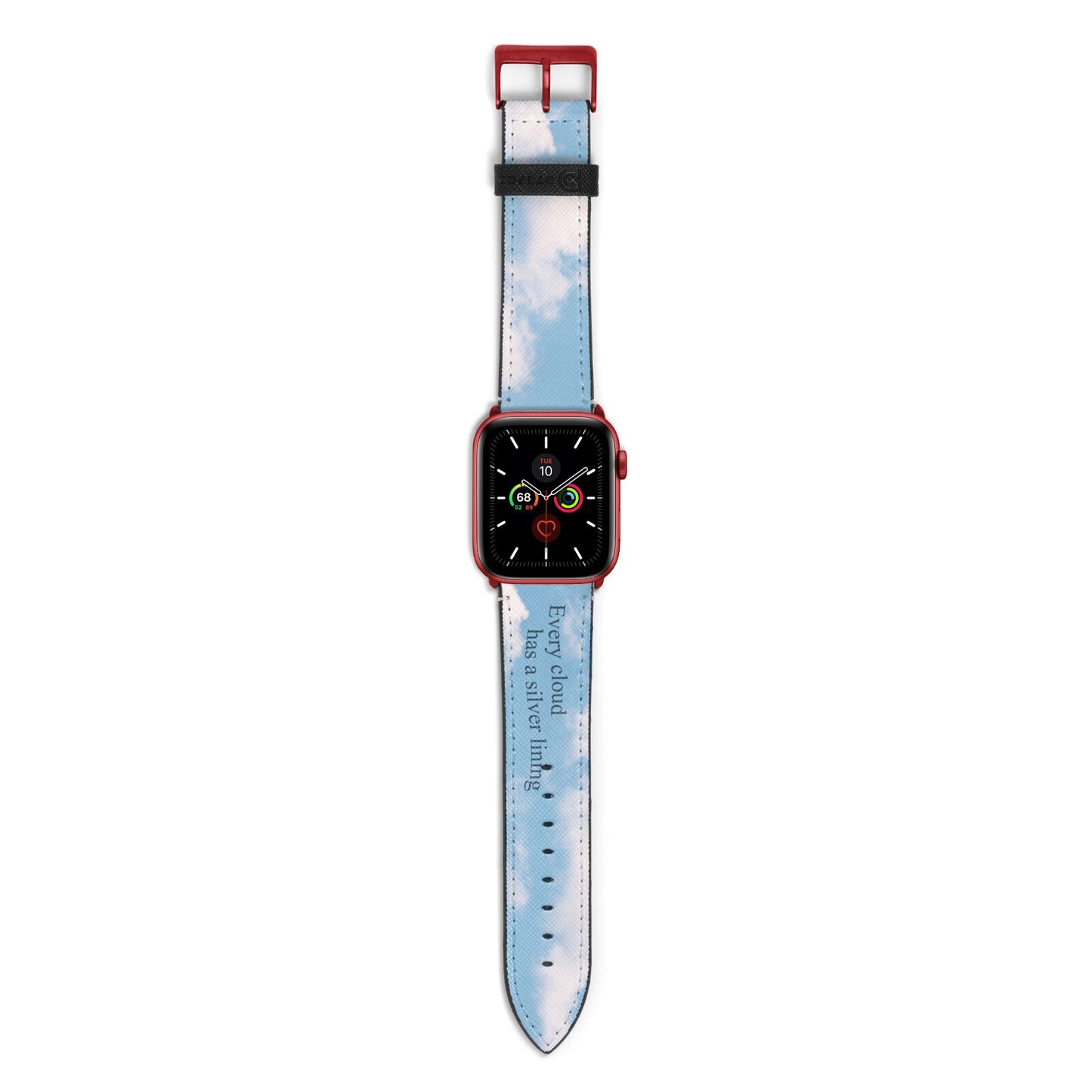 Positivity Apple Watch Strap with Red Hardware