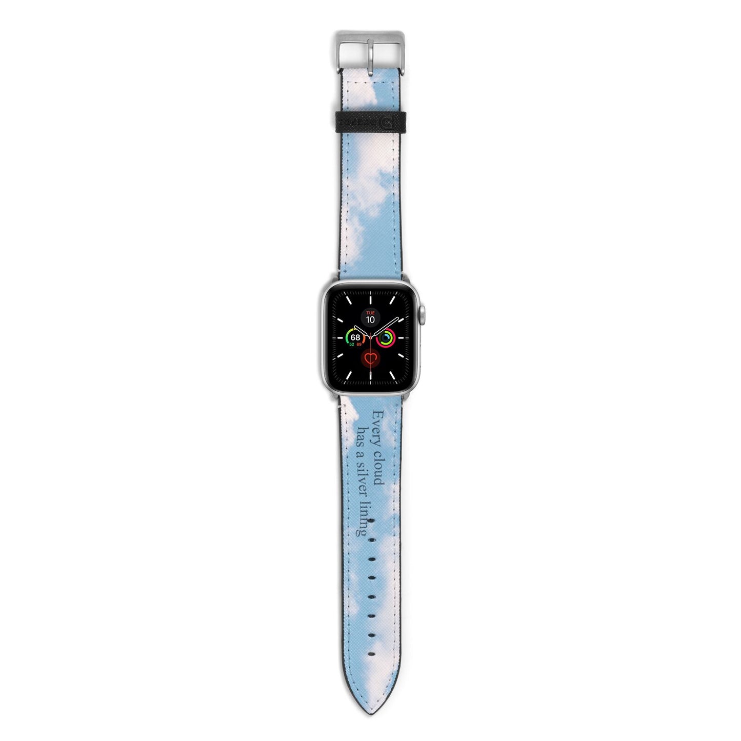 Positivity Apple Watch Strap with Silver Hardware