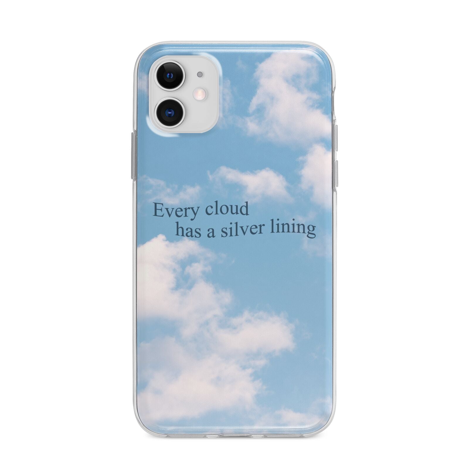 Positivity Apple iPhone 11 in White with Bumper Case