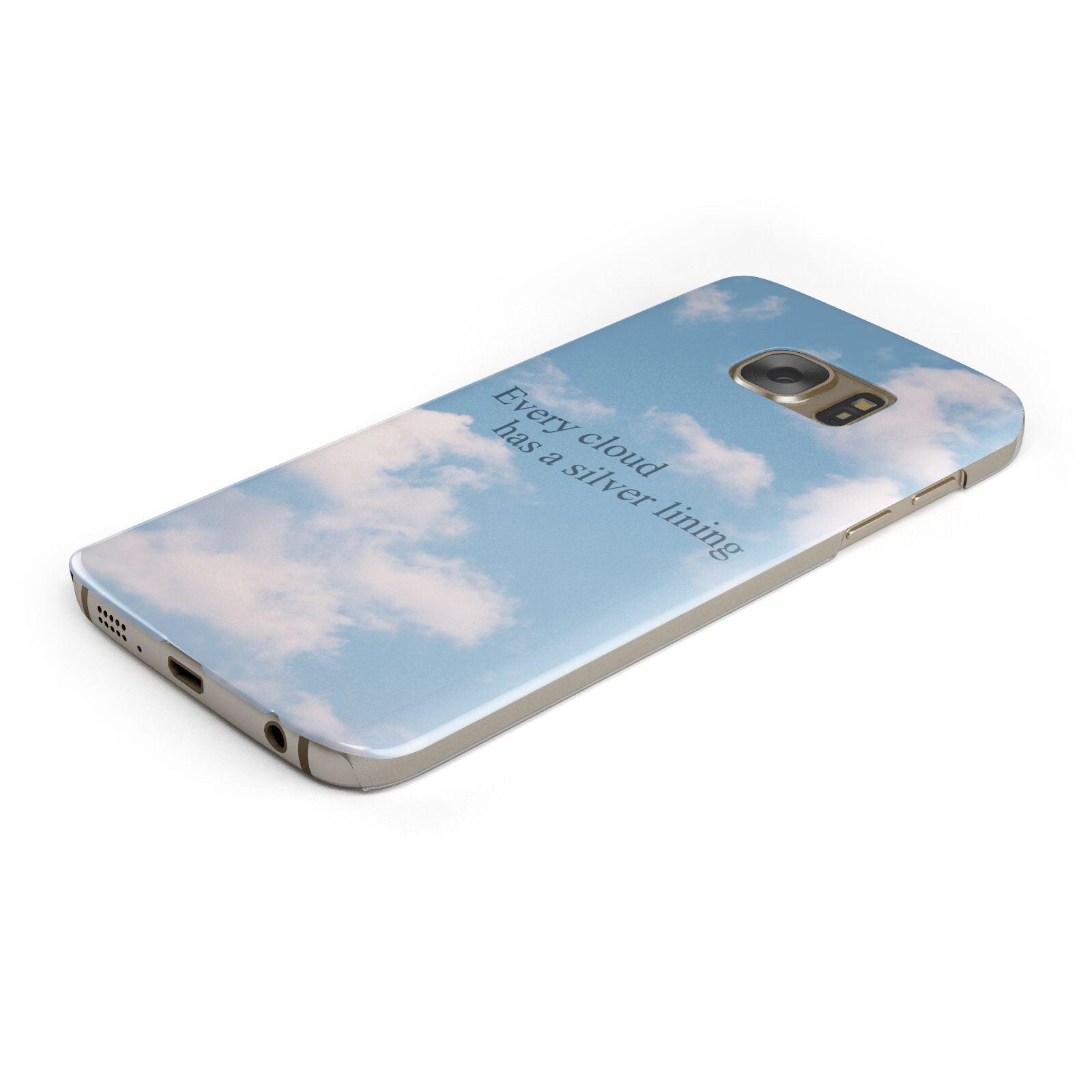 Positivity Protective Samsung Galaxy Case Angled Image