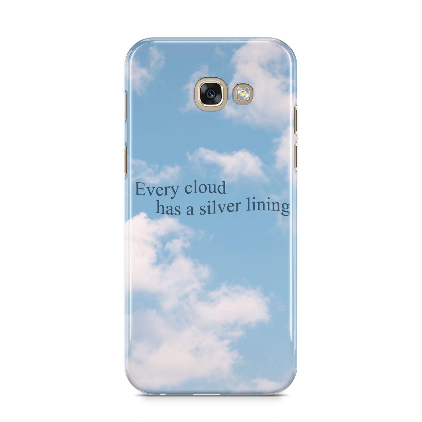 Positivity Samsung Galaxy A5 2017 Case on gold phone