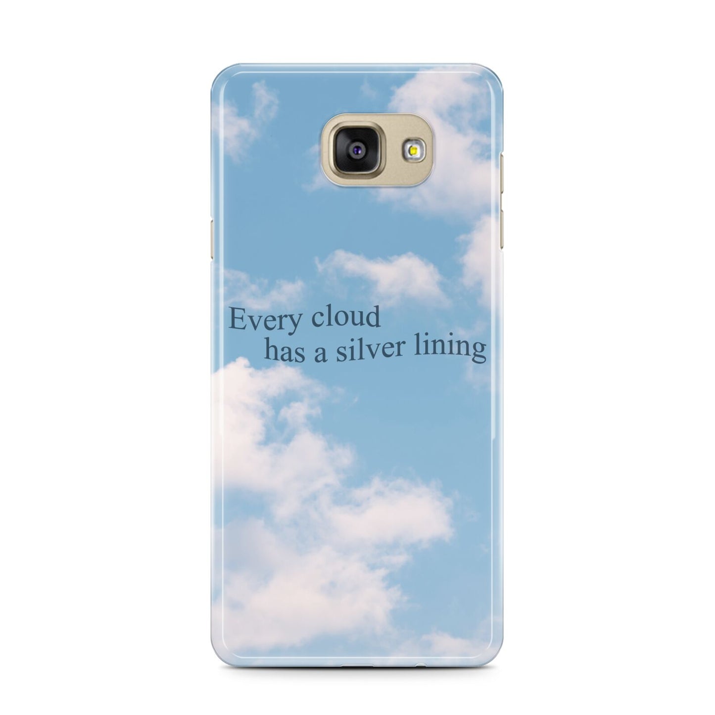 Positivity Samsung Galaxy A7 2016 Case on gold phone