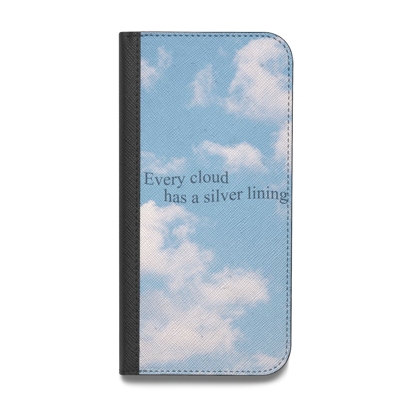 Positivity Vegan Leather Flip iPhone Case