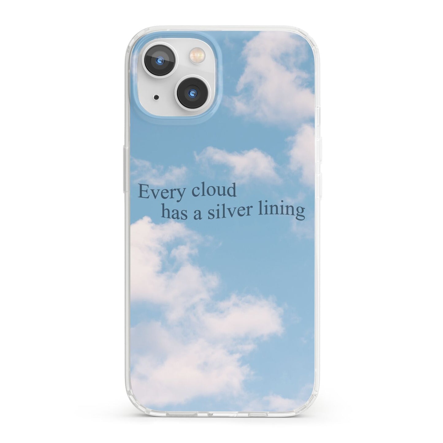 Positivity iPhone 13 Clear Bumper Case