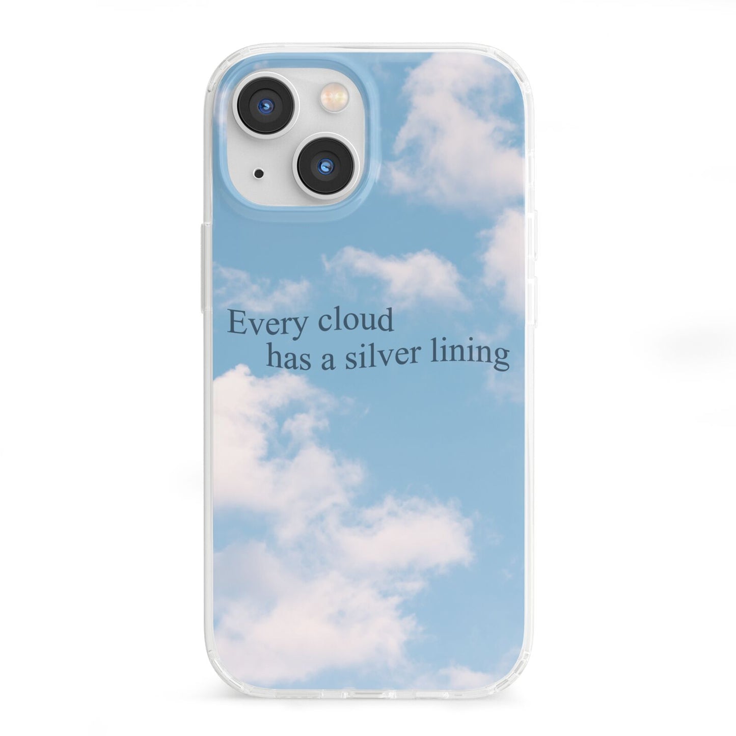 Positivity iPhone 13 Mini Clear Bumper Case