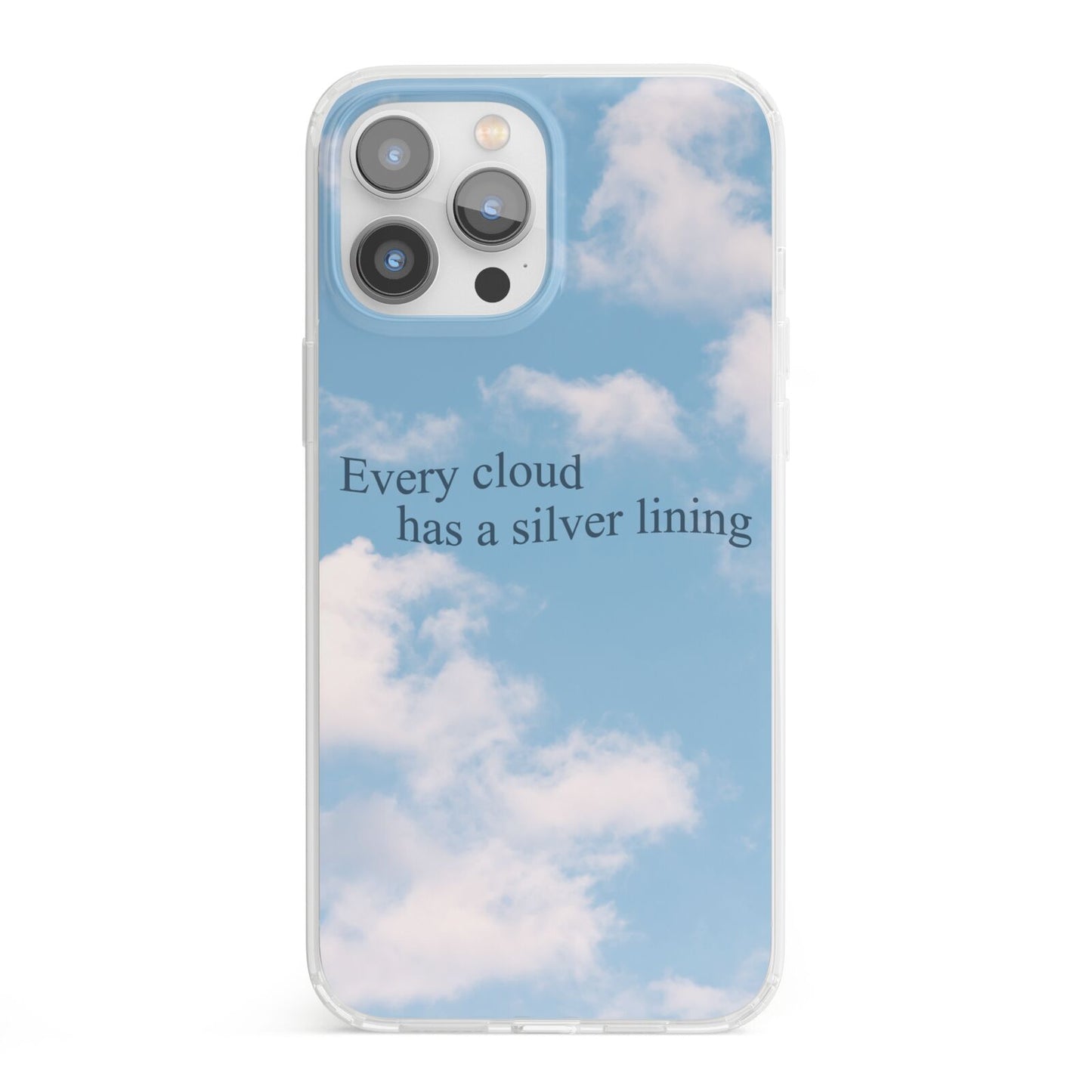 Positivity iPhone 13 Pro Max Clear Bumper Case