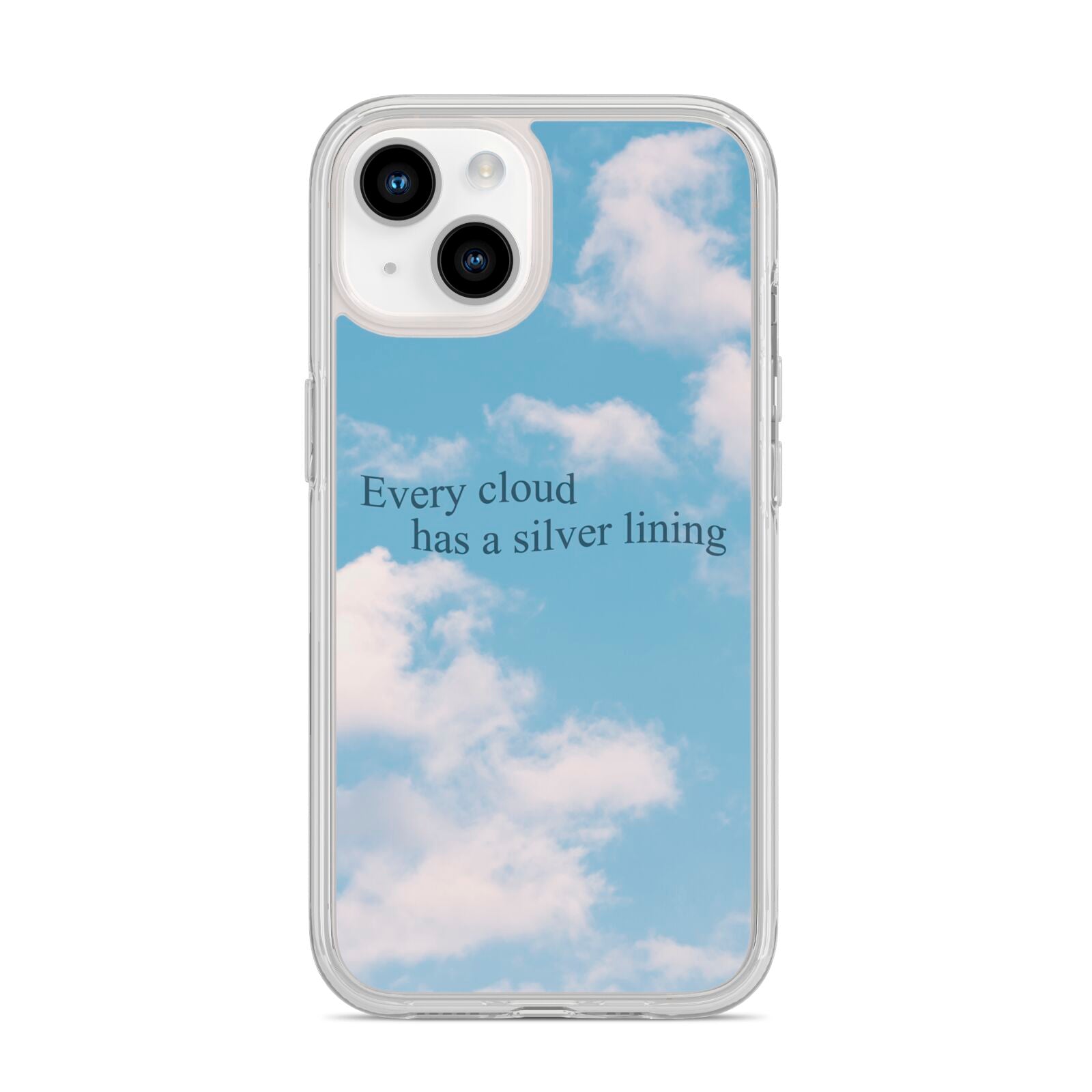 Positivity iPhone 14 Clear Tough Case Starlight