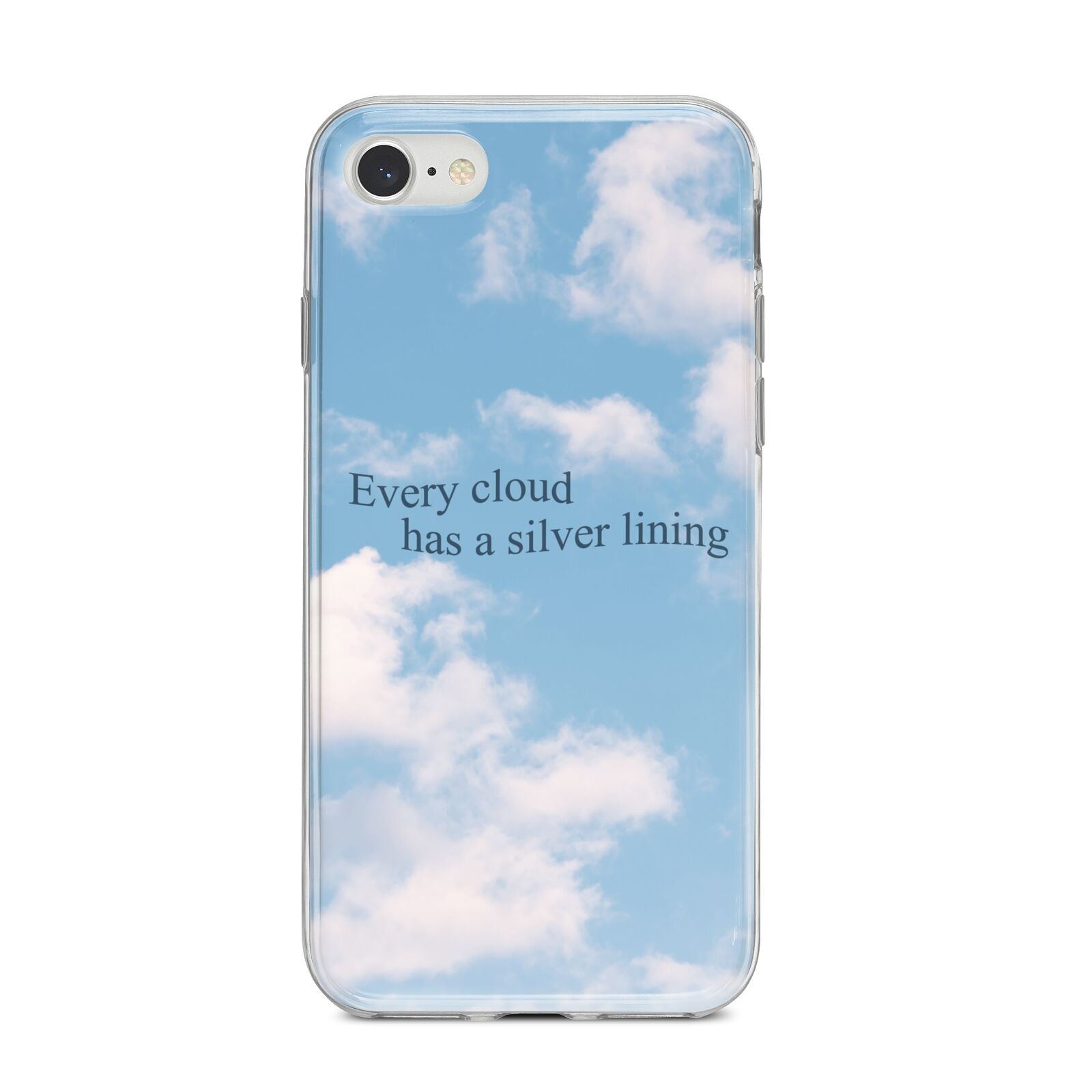 Positivity iPhone 8 Bumper Case on Silver iPhone