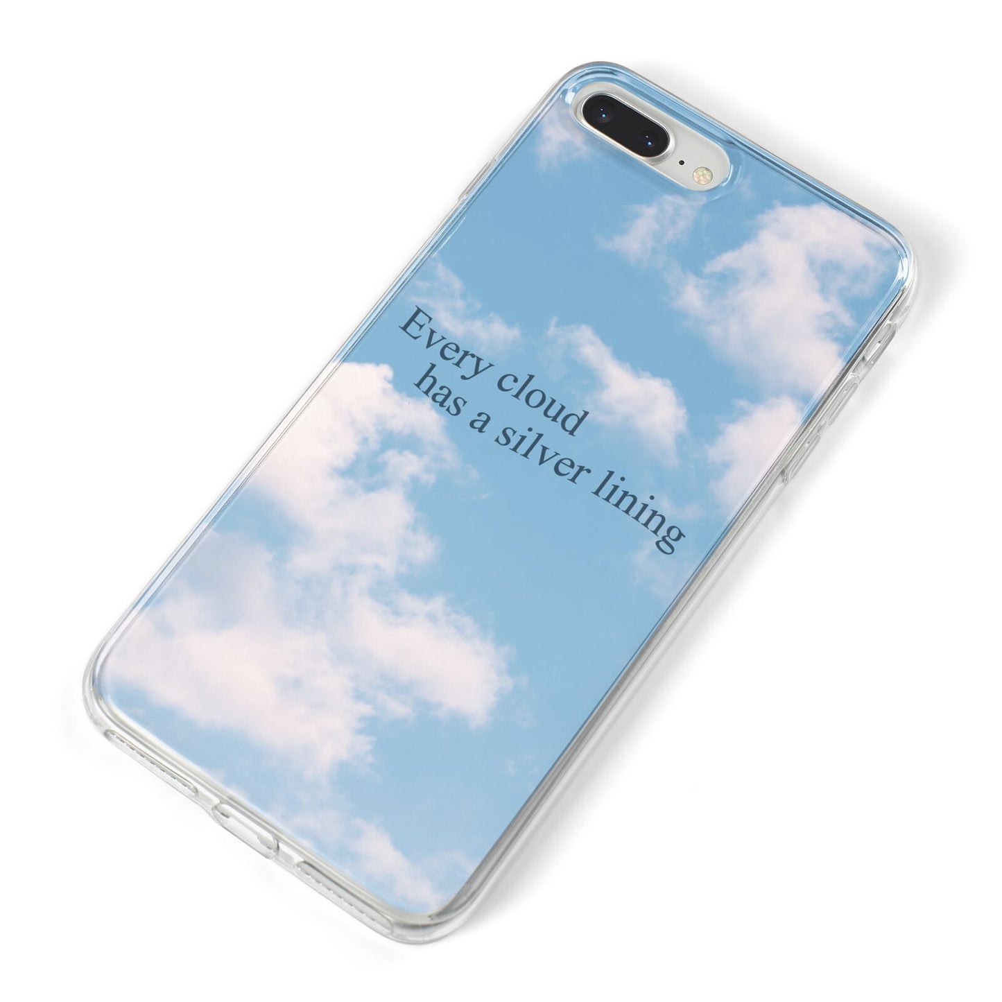 Positivity iPhone 8 Plus Bumper Case on Silver iPhone Alternative Image