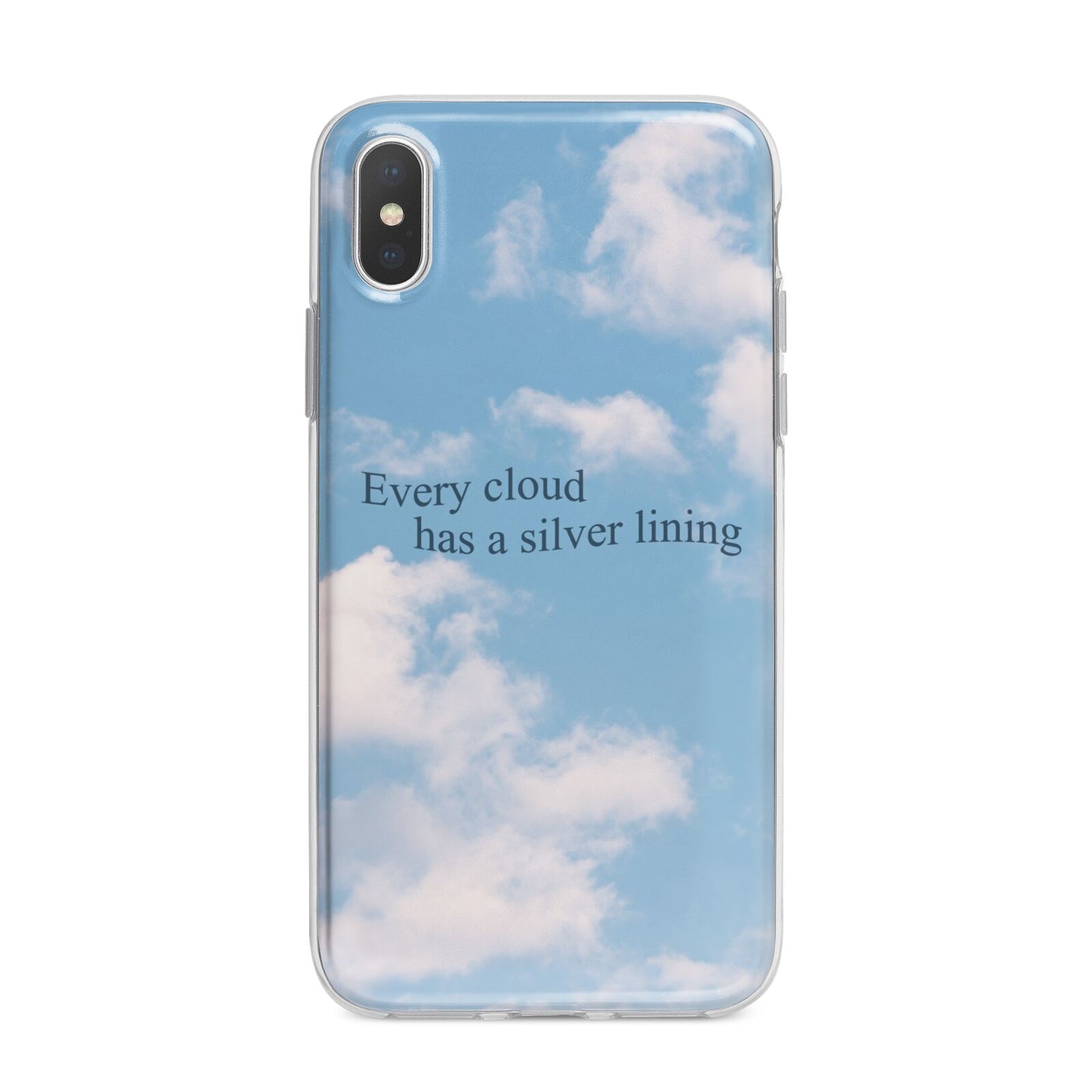 Positivity iPhone X Bumper Case on Silver iPhone Alternative Image 1