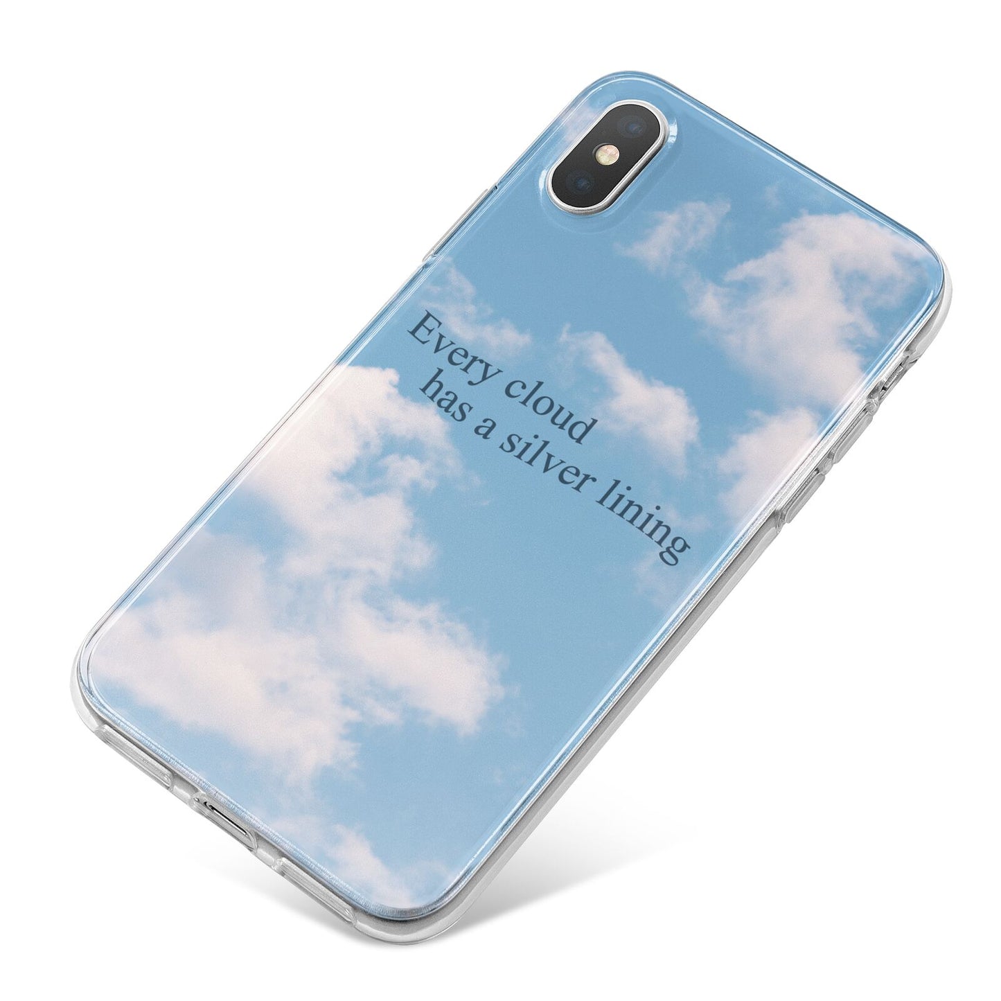 Positivity iPhone X Bumper Case on Silver iPhone