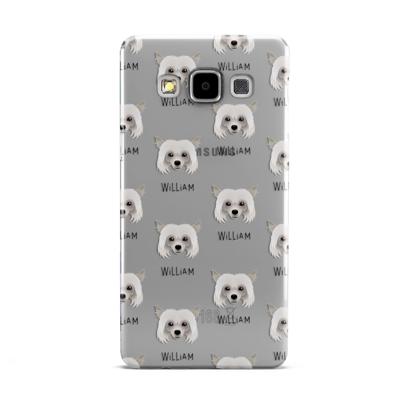 Powderpuff Chinese Crested Icon with Name Samsung Galaxy A5 Case
