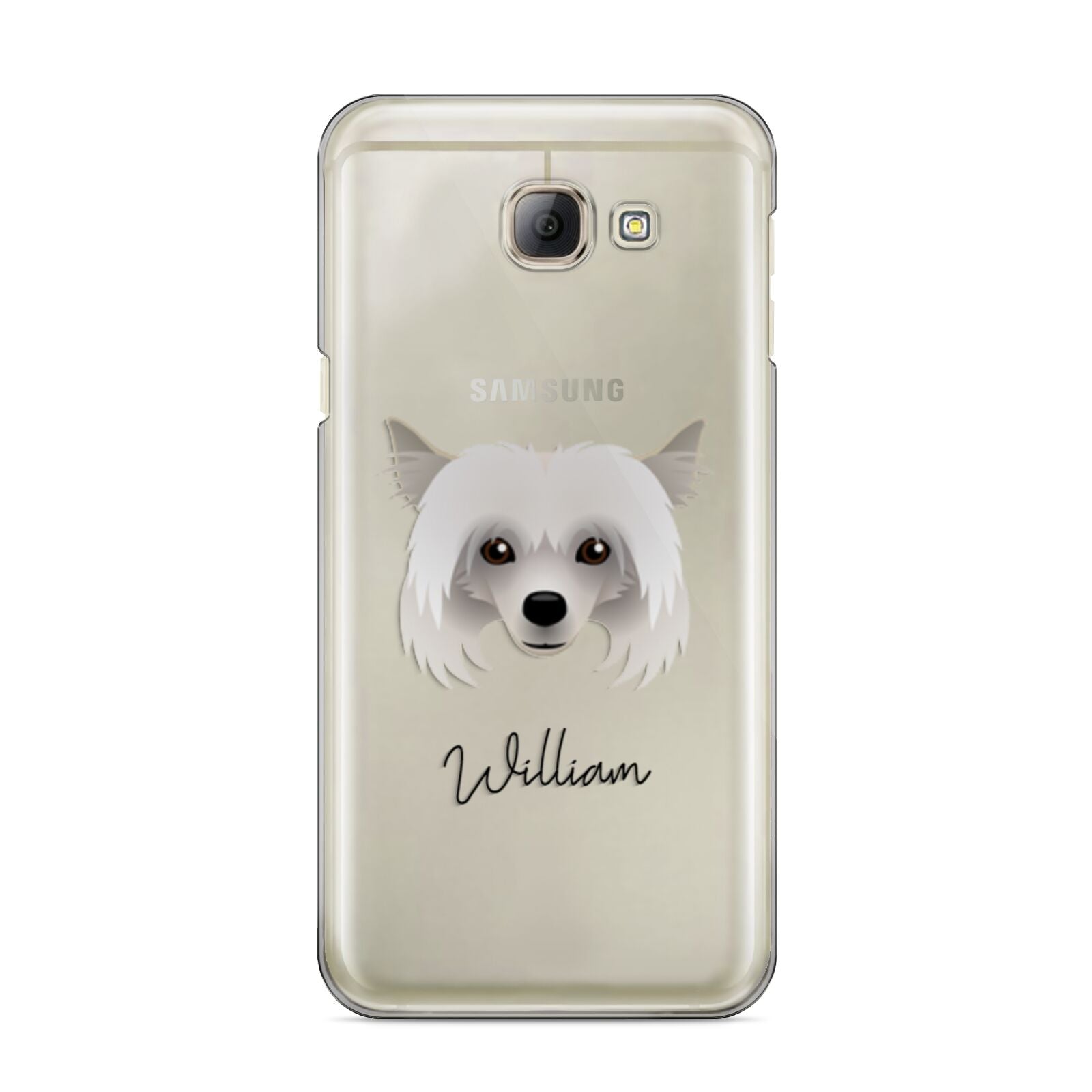 Powderpuff Chinese Crested Personalised Samsung Galaxy A8 2016 Case