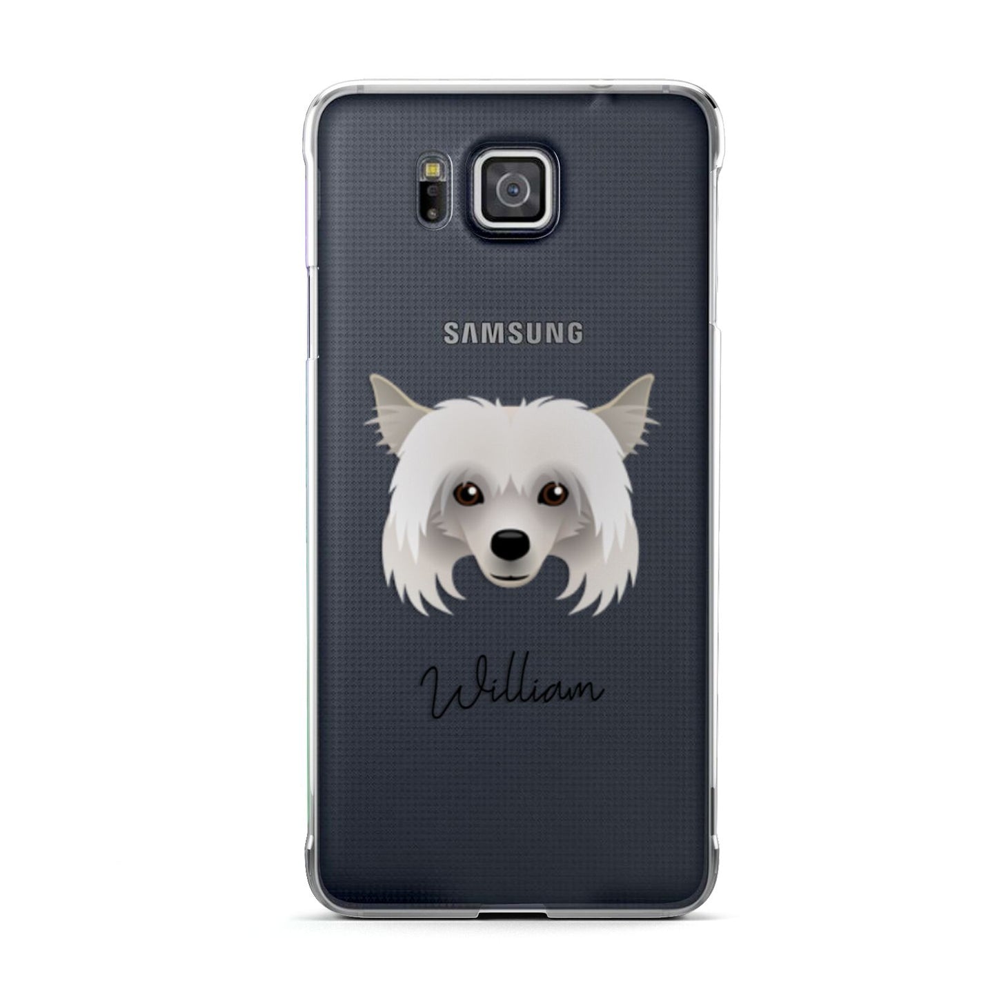 Powderpuff Chinese Crested Personalised Samsung Galaxy Alpha Case